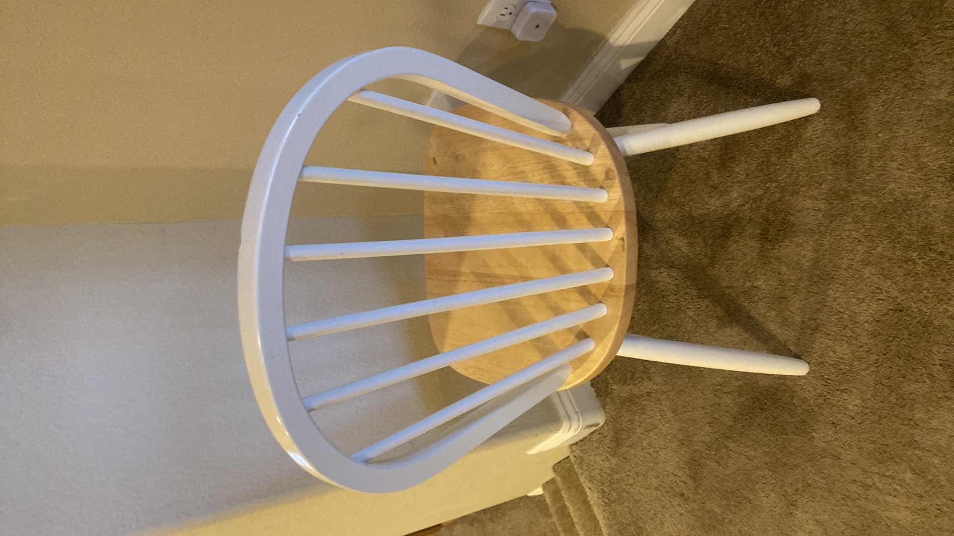 Photo 1 of MAPLE WITH WHITE TRIM DINING CHAIR