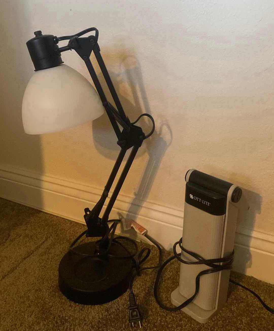 Photo 1 of PAIR OF LAMPS LARGEST H21”