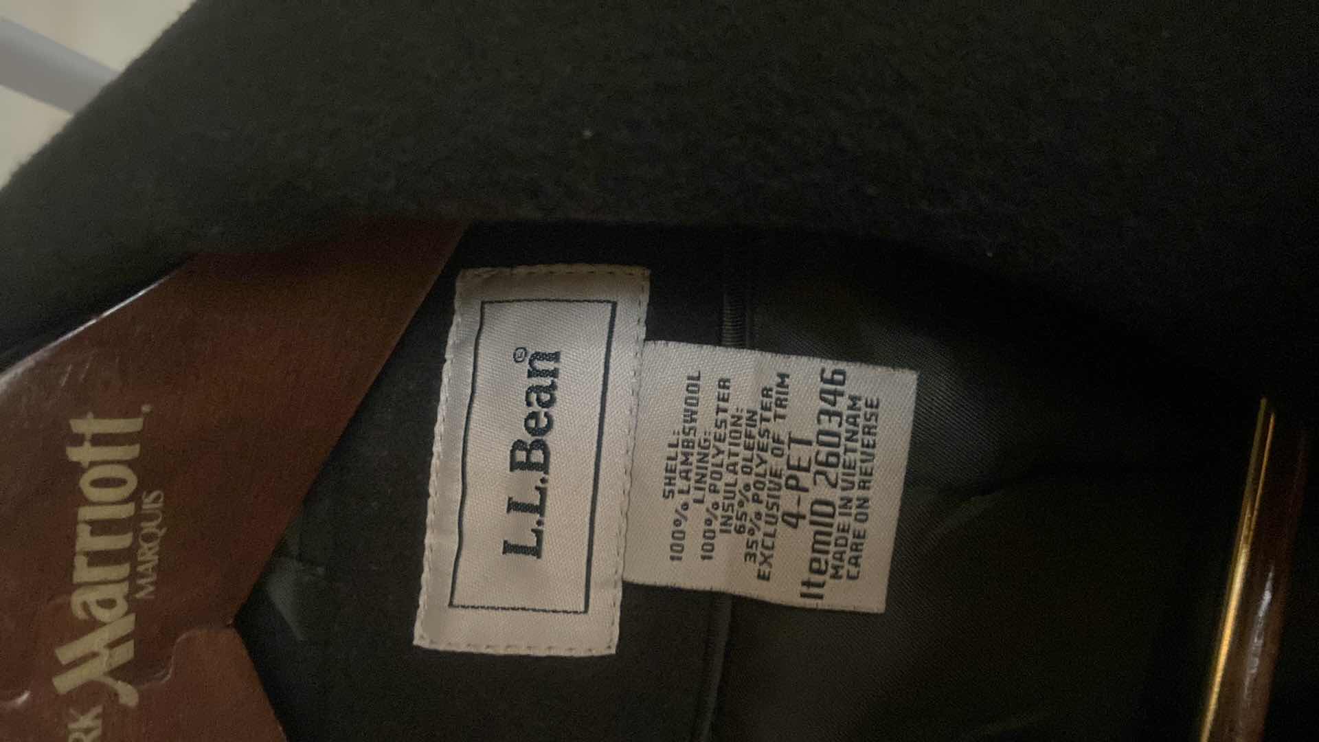 Photo 1 of LADIES SIZE 4P LL BEAN NAVY PEA COAT