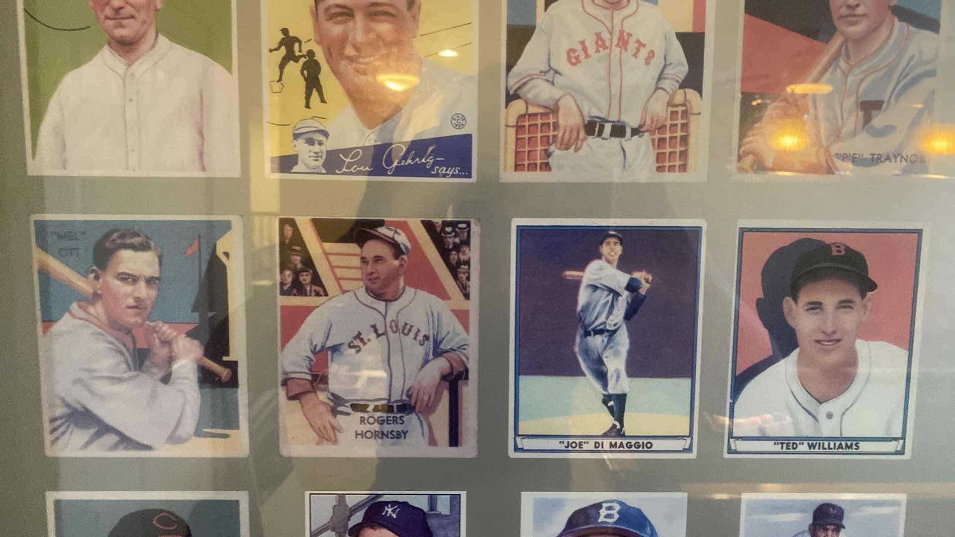 Photo 1 of FRAMED LEGEND OF BASEBALL POSTER  ARTWORK 22 1/2” x 34 1/2”