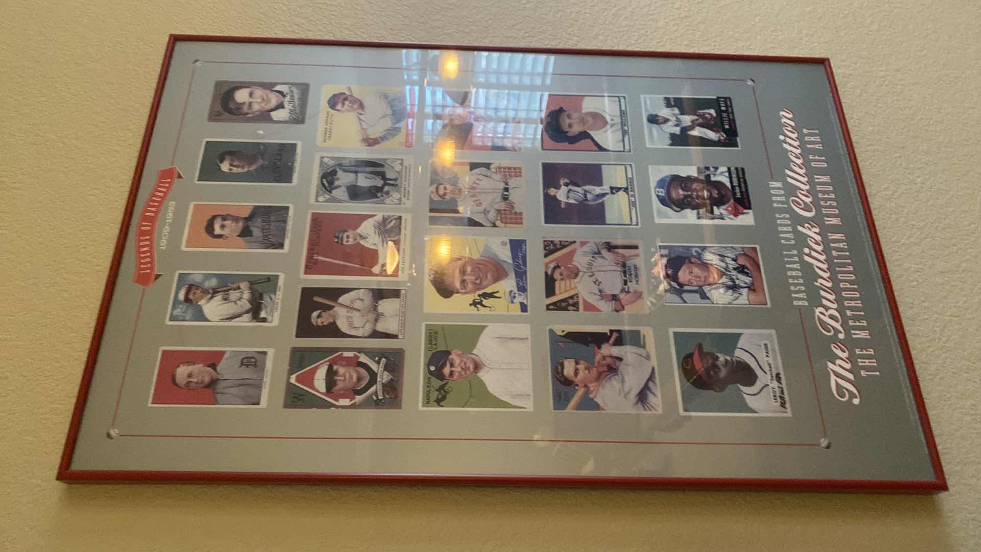 Photo 2 of FRAMED LEGEND OF BASEBALL POSTER  ARTWORK 22 1/2” x 34 1/2”