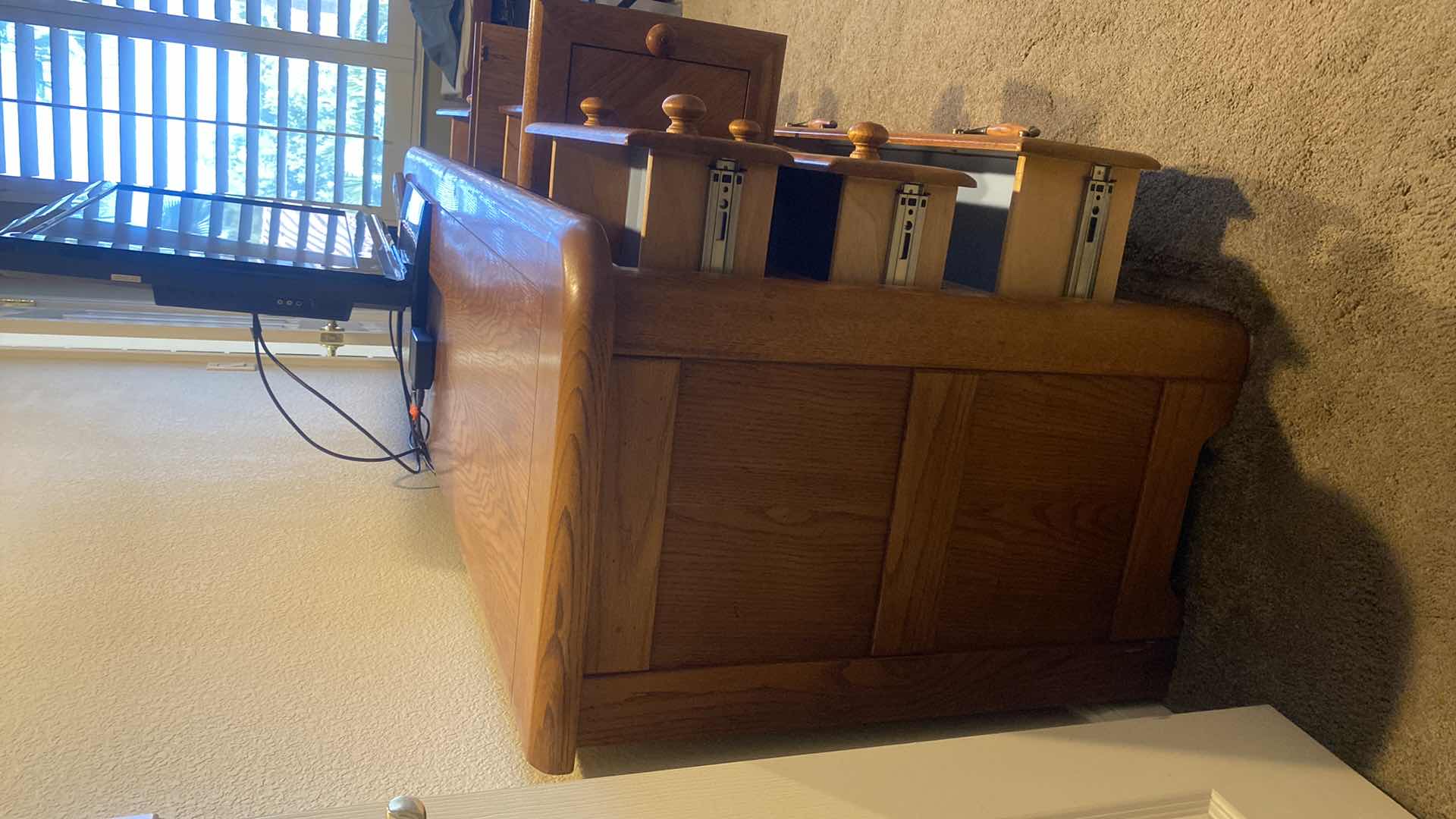 Photo 1 of HEAVY OAK 8 DRAWER DRESSER 75” x 20 1/2” H30 1/2”