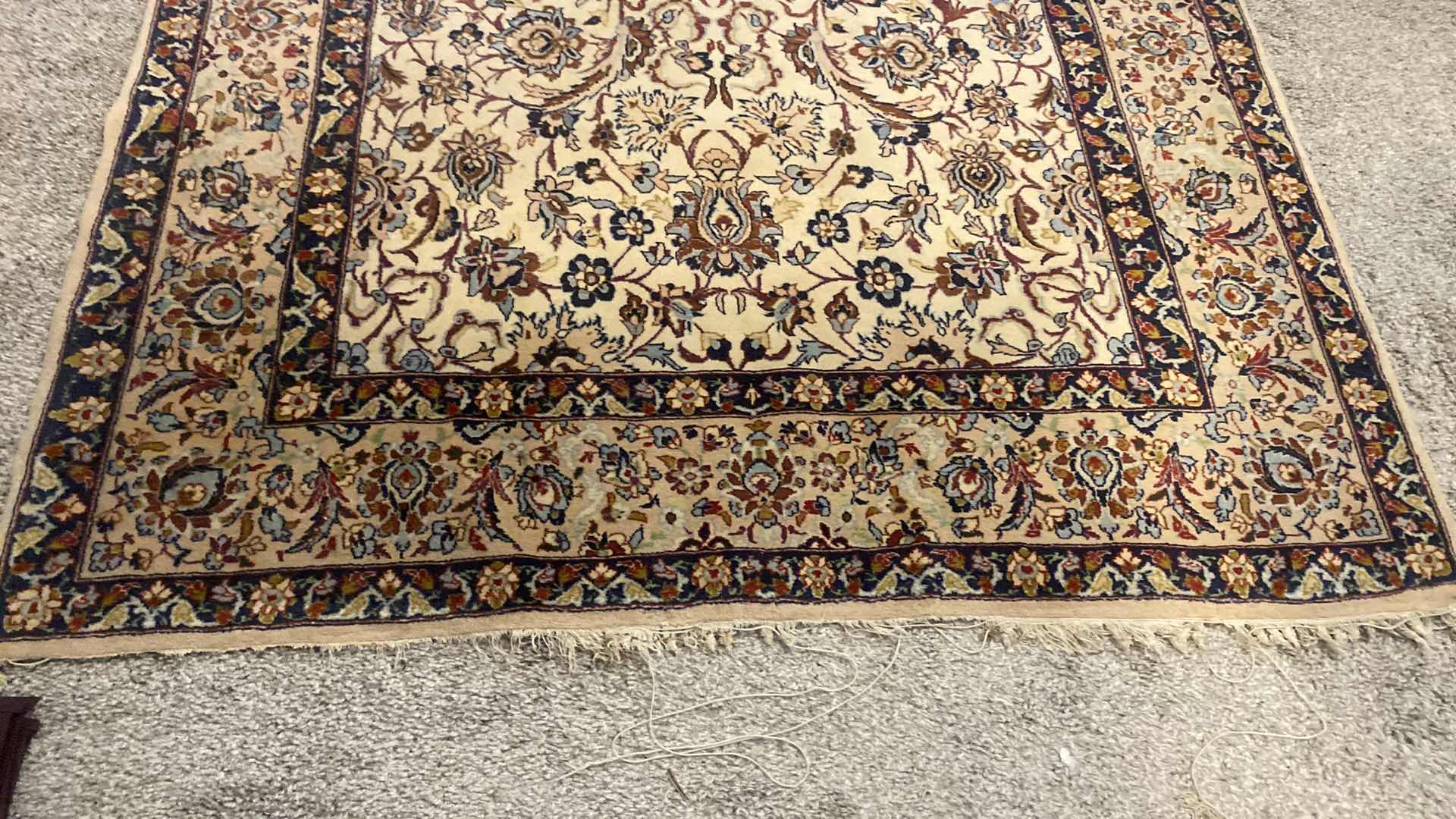 Photo 1 of SILK PERSIAN HAND WOVEN AREA RUG 41” X 70” EXCLUDING FRINGE