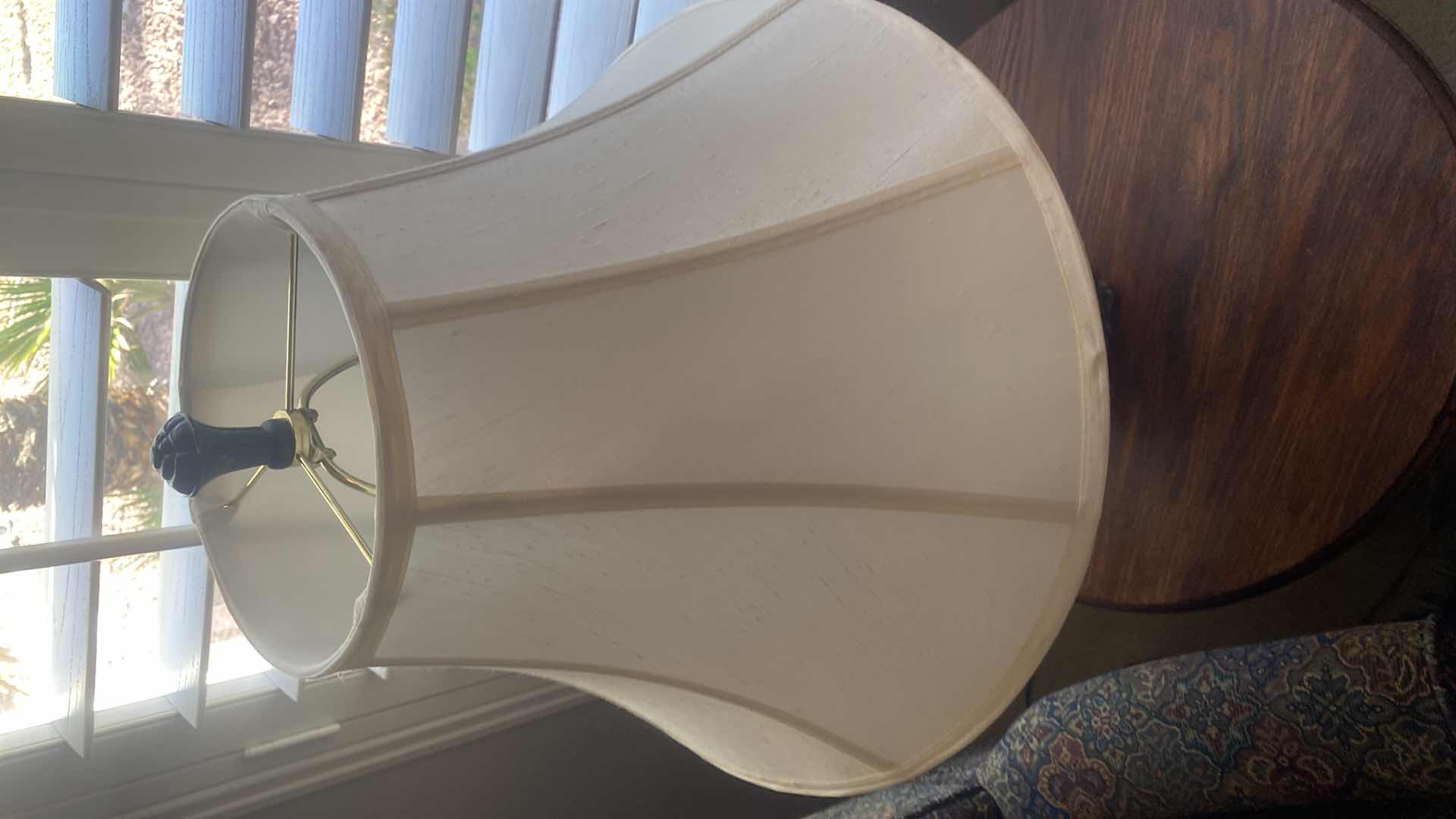 Photo 1 of CERAMIC FLORAL TABLE LAMP H30”