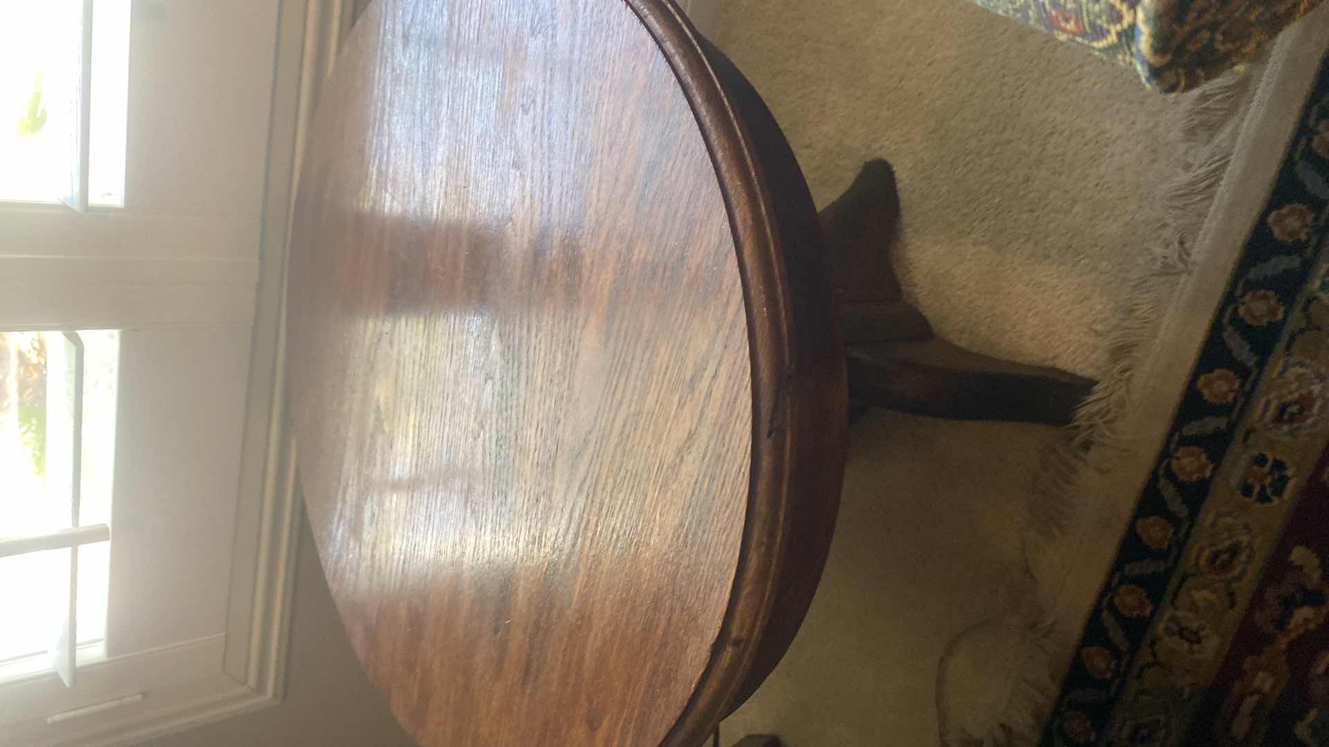 Photo 1 of 22” ROUND OAK END TABLE H20 1/2”
