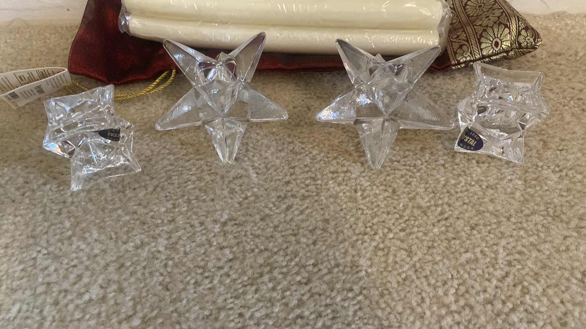 Photo 2 of 6 TAPER CANDLES & 4 CANDLES HOLDERS