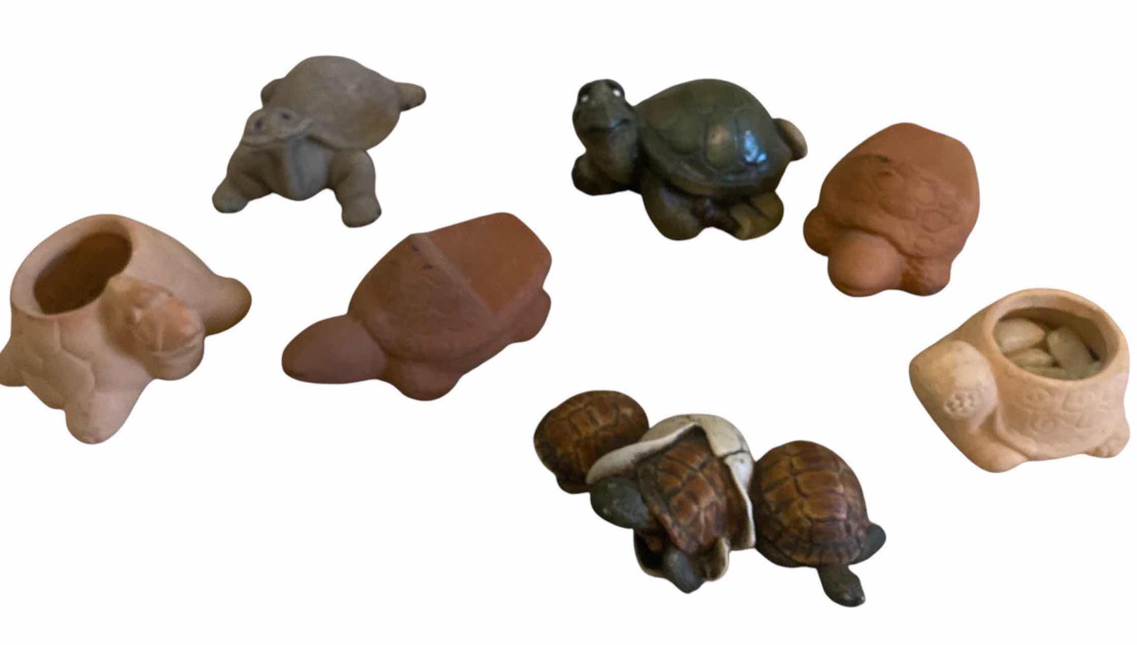 Photo 1 of 7 TURTLE COLLECTION VARIOUS SIZES LARGEST 4 1/2” x 4”