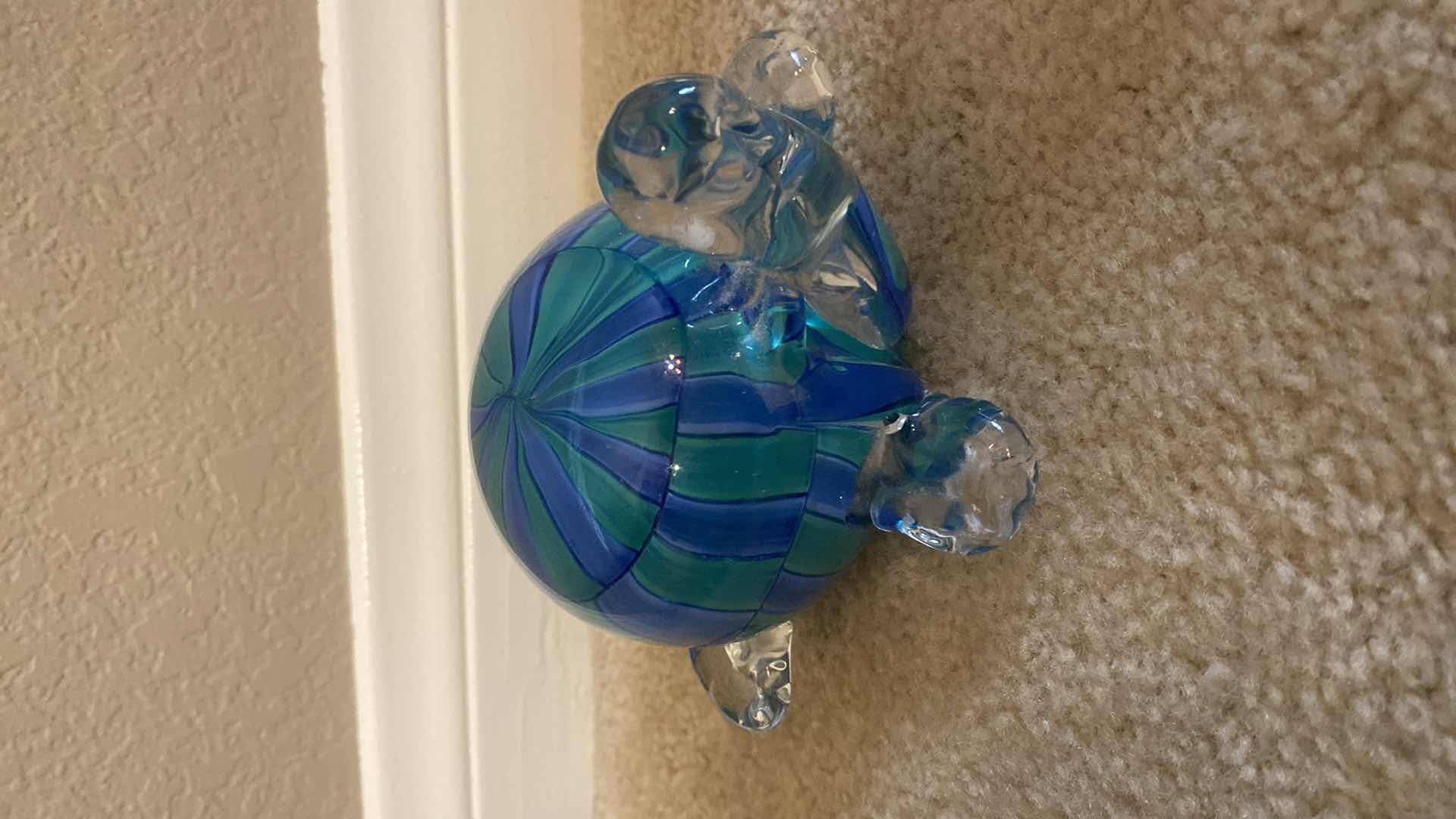 Photo 1 of CERAMIC TURTLE GLASS TURTLE & BUNNY LARGEST 6” x 5”