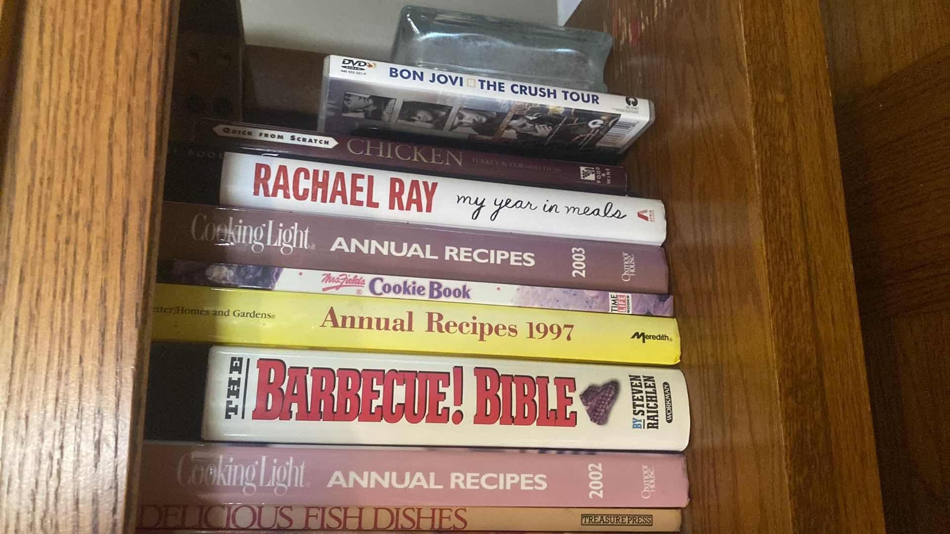 Photo 1 of SHELF OF COOK BOOKS