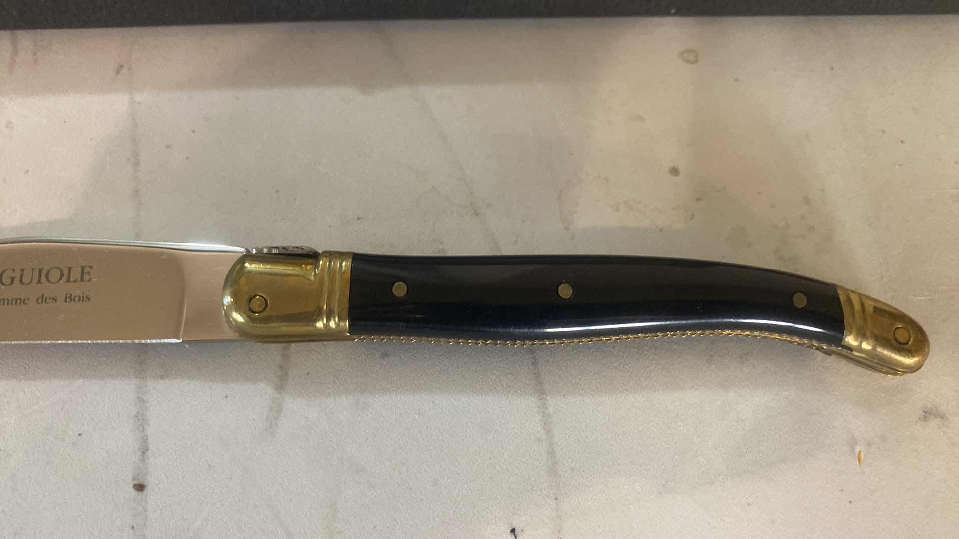 Photo 1 of SET of 6 LAGUILOE STEAK KNIVES