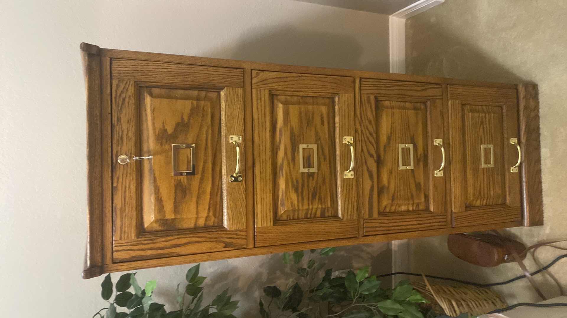 Photo 1 of OAK 4 DRAWER FILE CABINET 18“ x 24“ H 54”