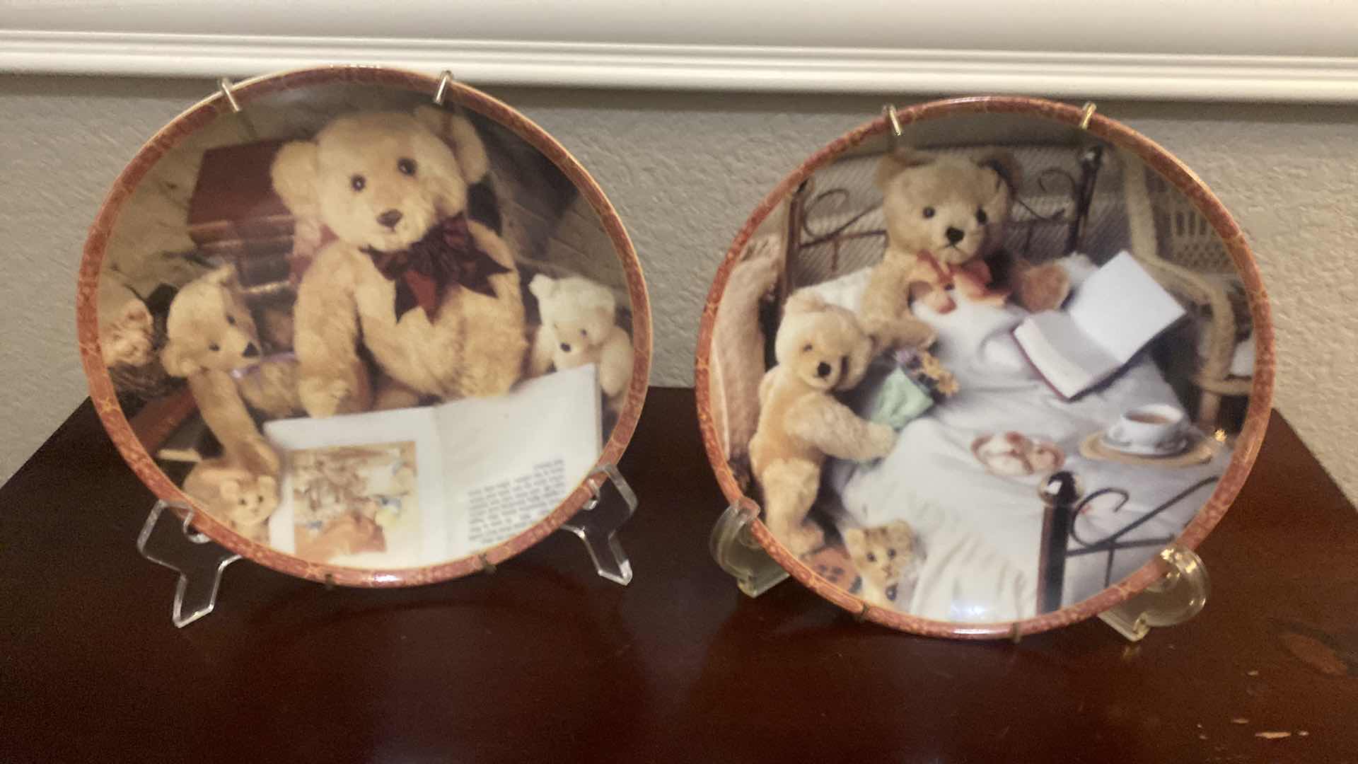 Photo 1 of 2 LITTLE BEARS COLLECTION 8” PLATES STANDS INCLUDED