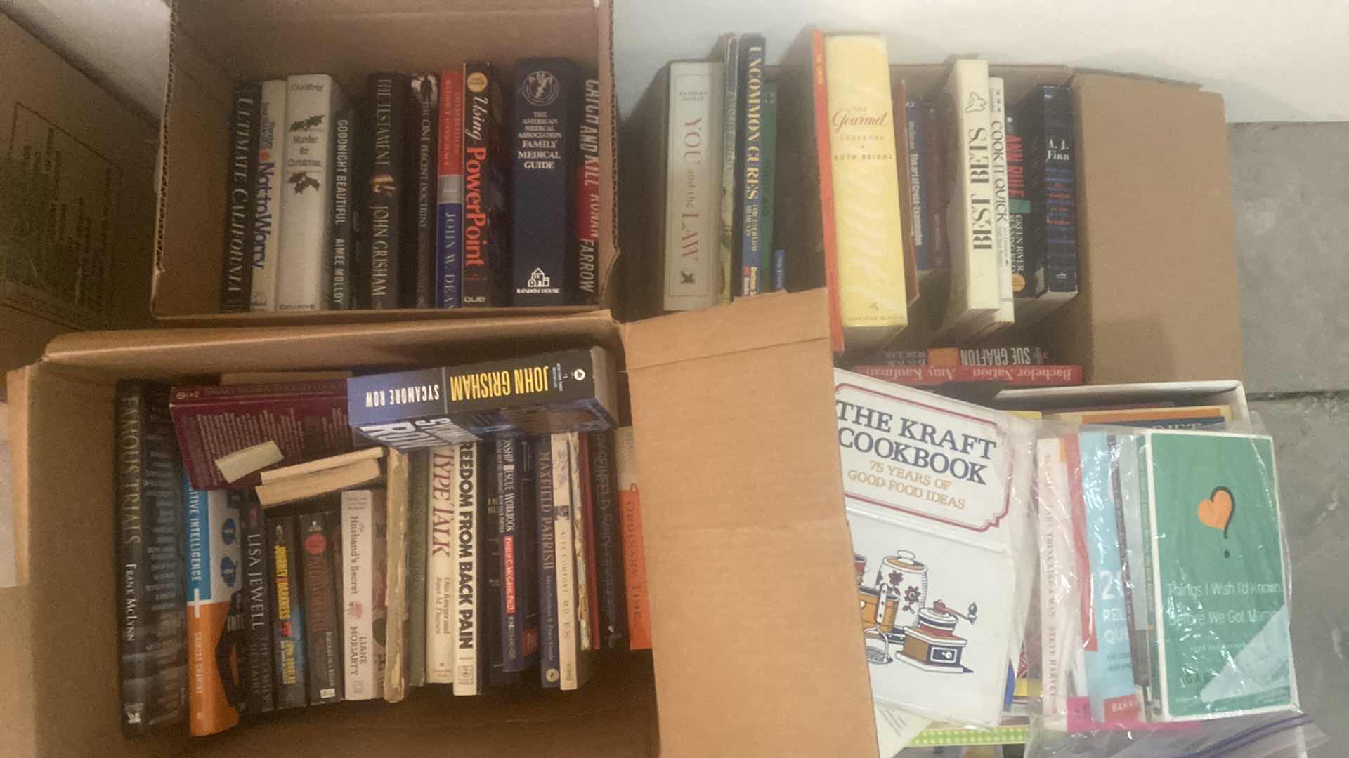 Photo 1 of 4 - BOXES OF BOOKS VARIOUS GENRES