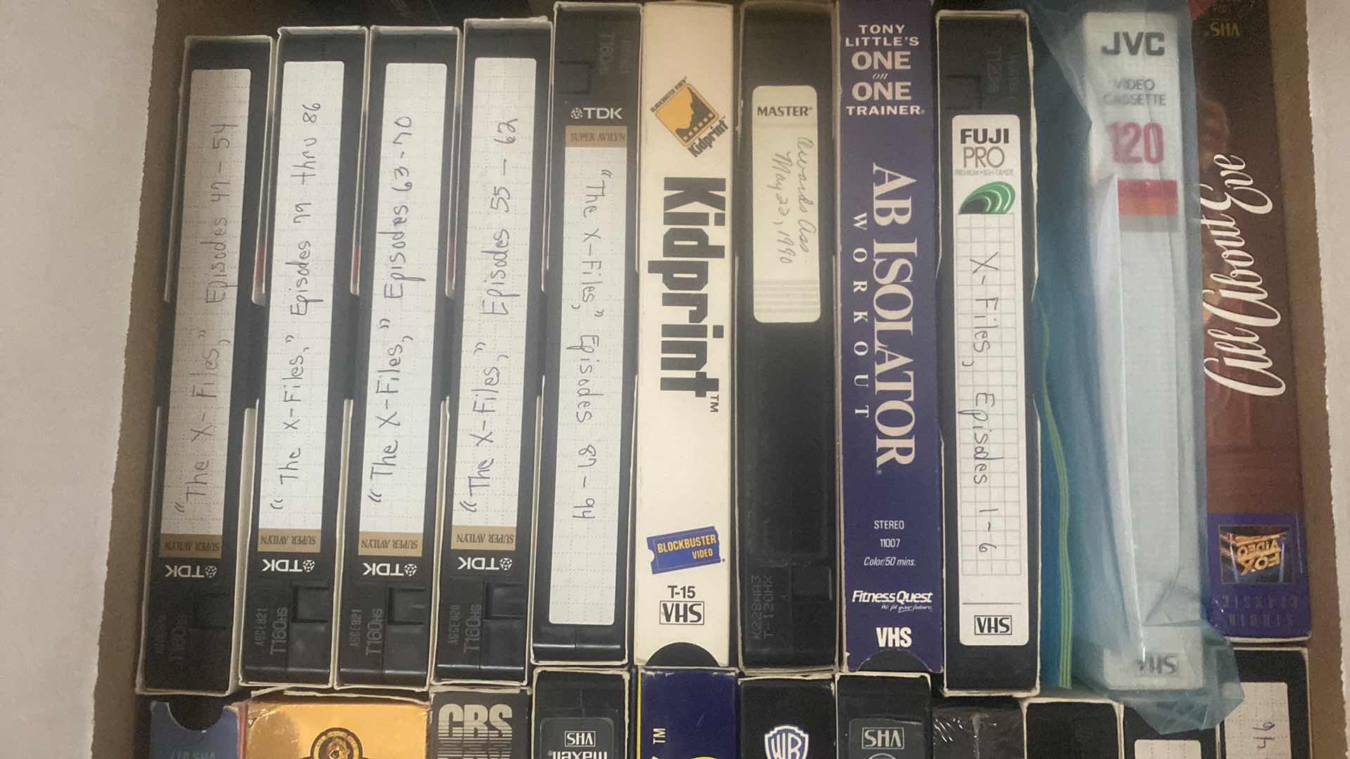 Photo 1 of 2 - BOXES VHS & DVDS