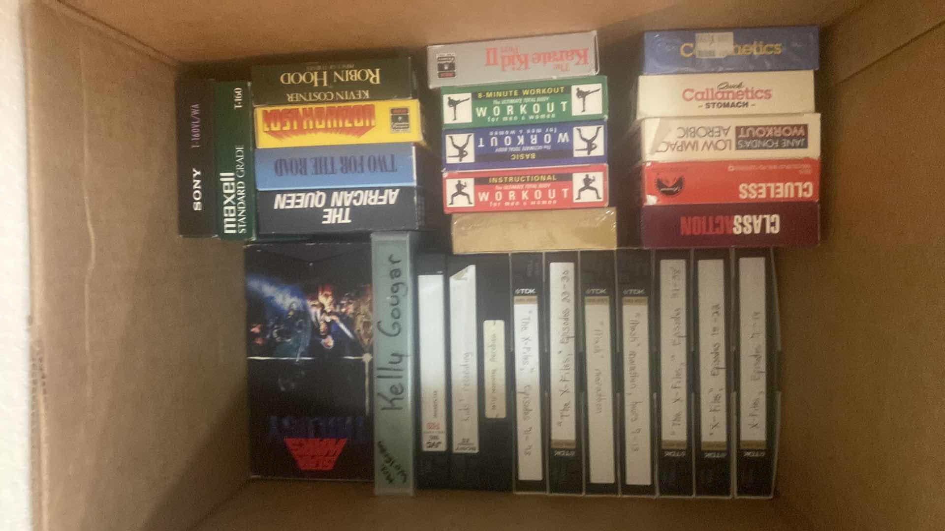 Photo 1 of 2 - BOXES VHS & DVDS
