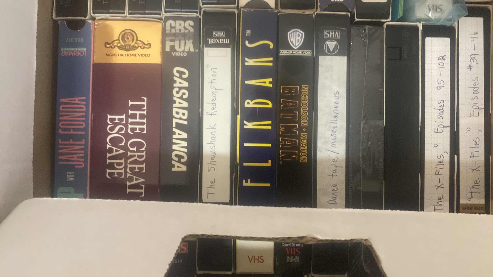 Photo 1 of 2 - BOXES VHS & DVDS