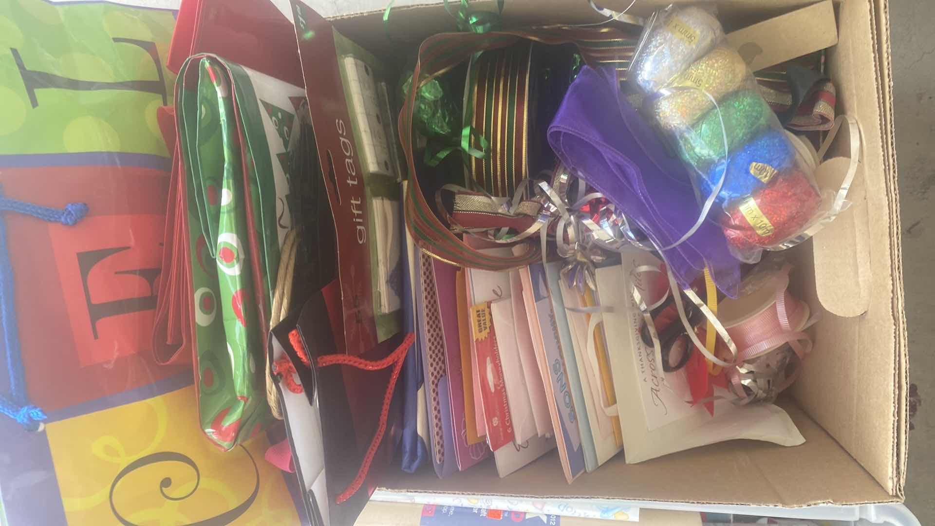 Photo 1 of WRAPPING PAPER BAGS RIBBON & BOWS