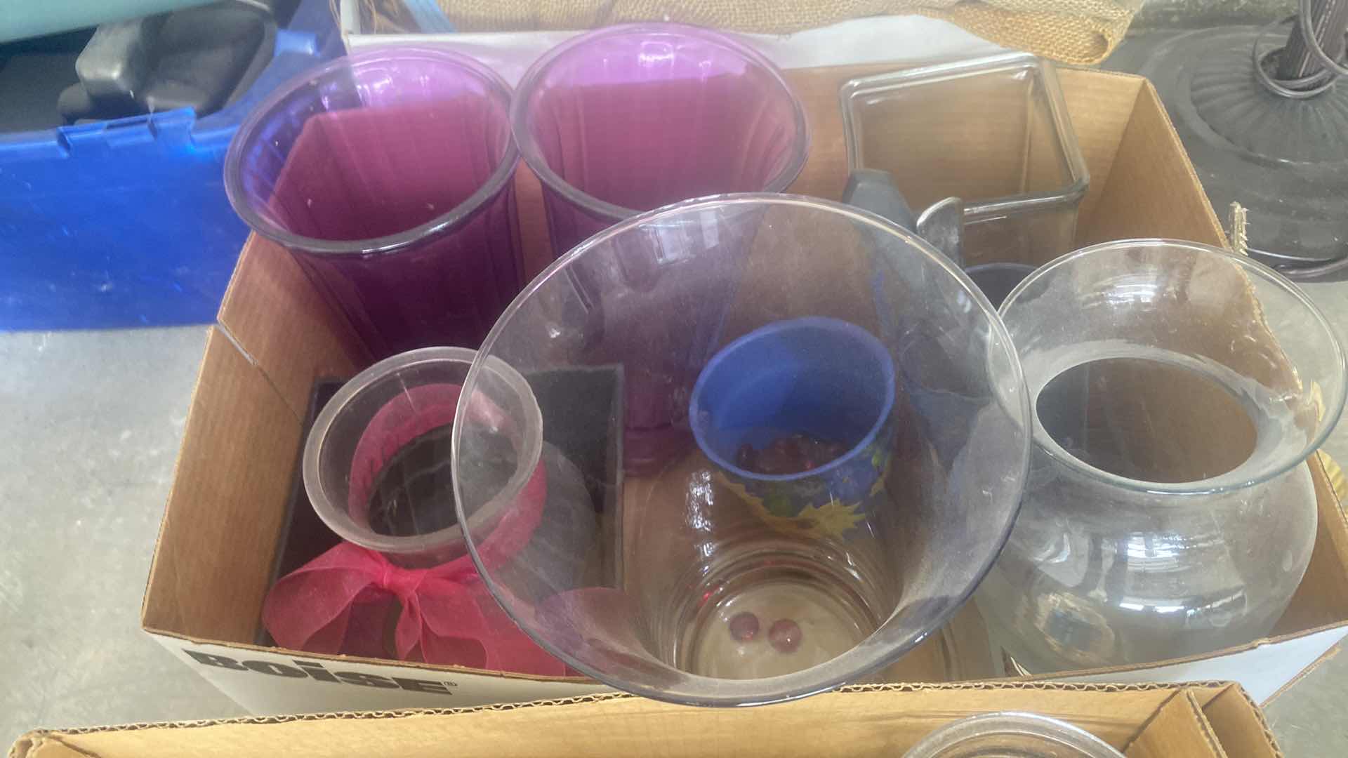 Photo 1 of 2 - BOXES OF VASES