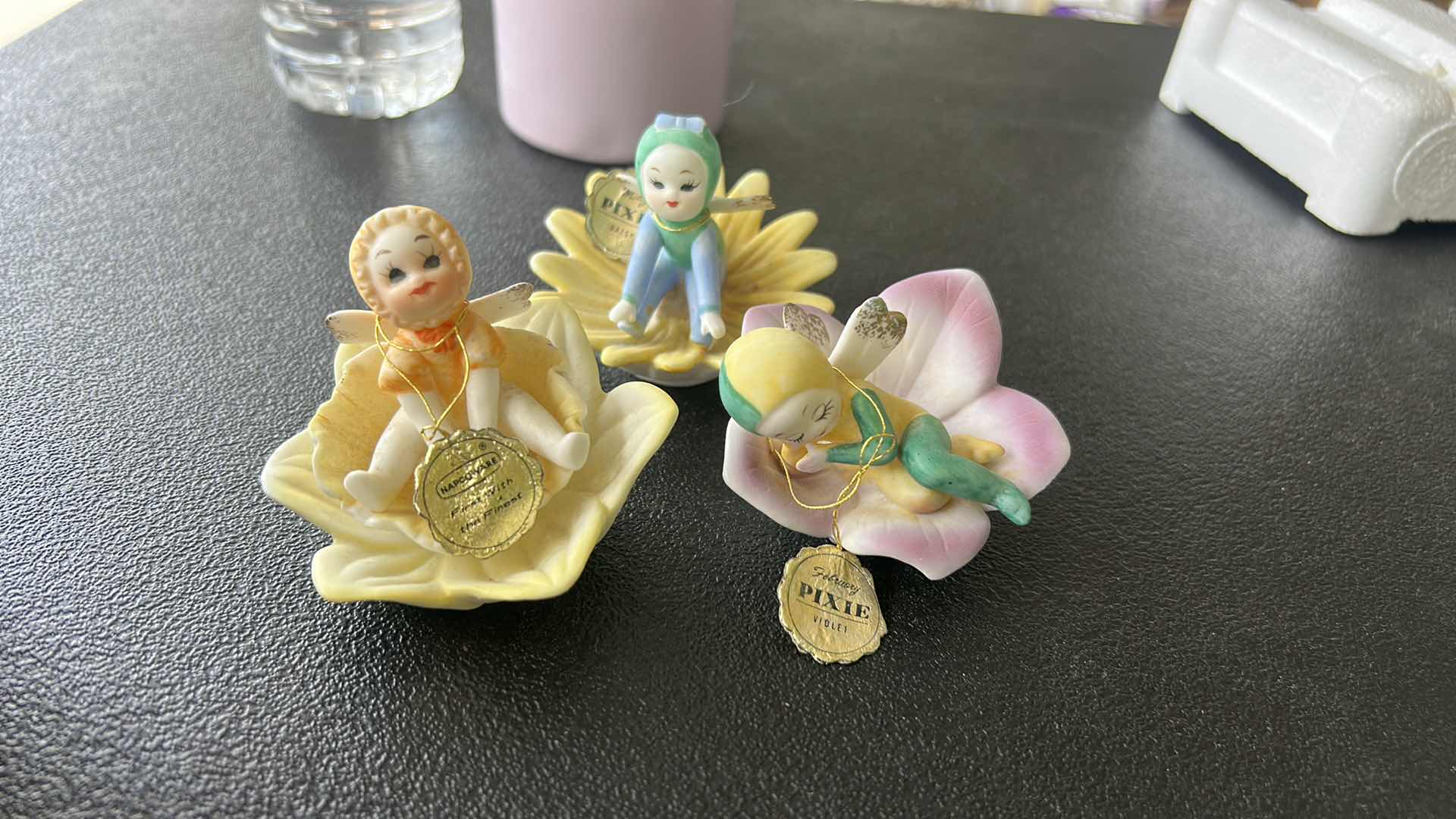 Photo 2 of 3 VINTAGE NAPOWARE PORCELAIN PIXIE FIGURINES H3”