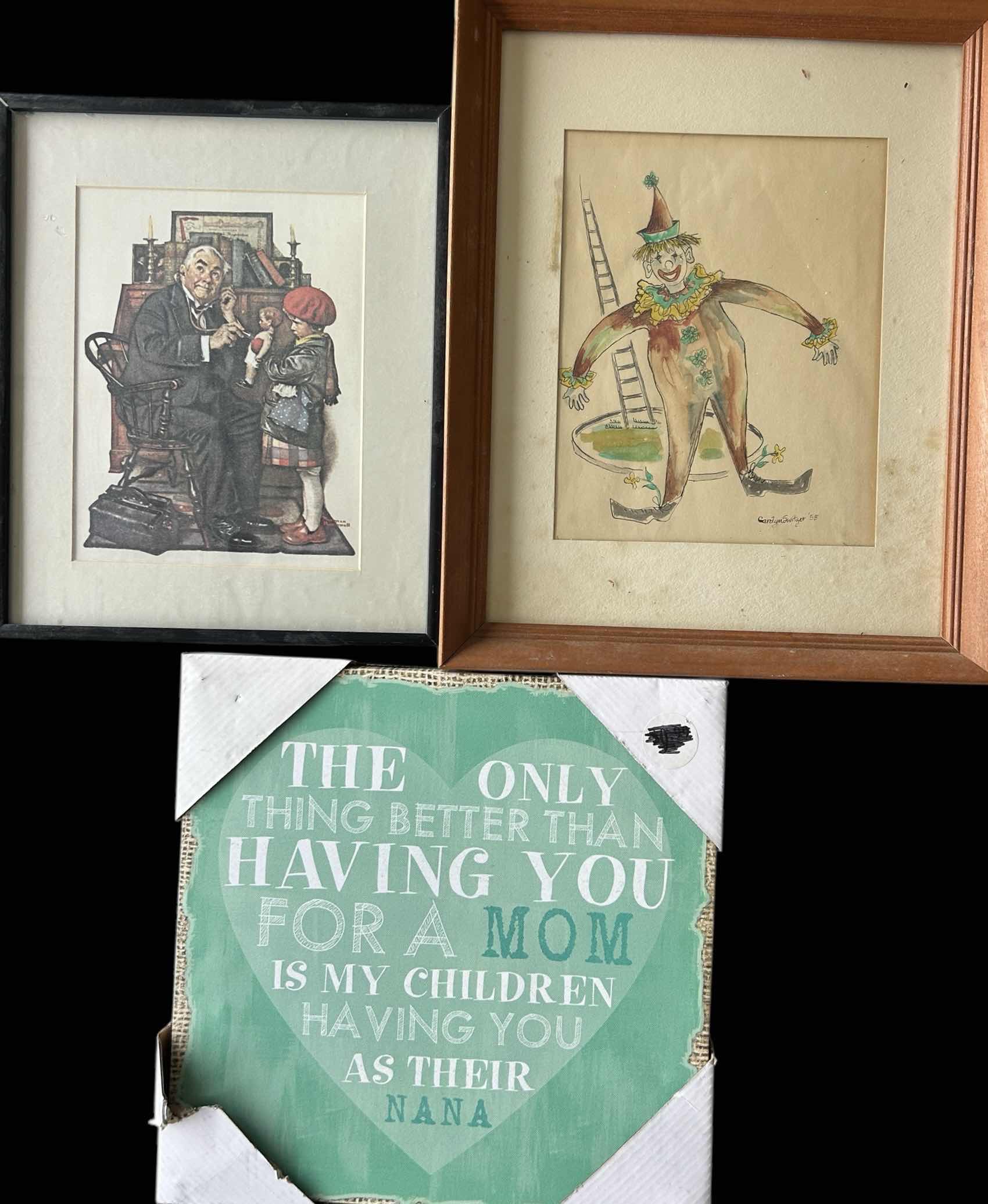 Photo 1 of 4 ARTWORK PIECES /LARGEST 12 1/2” x H15 1/2”