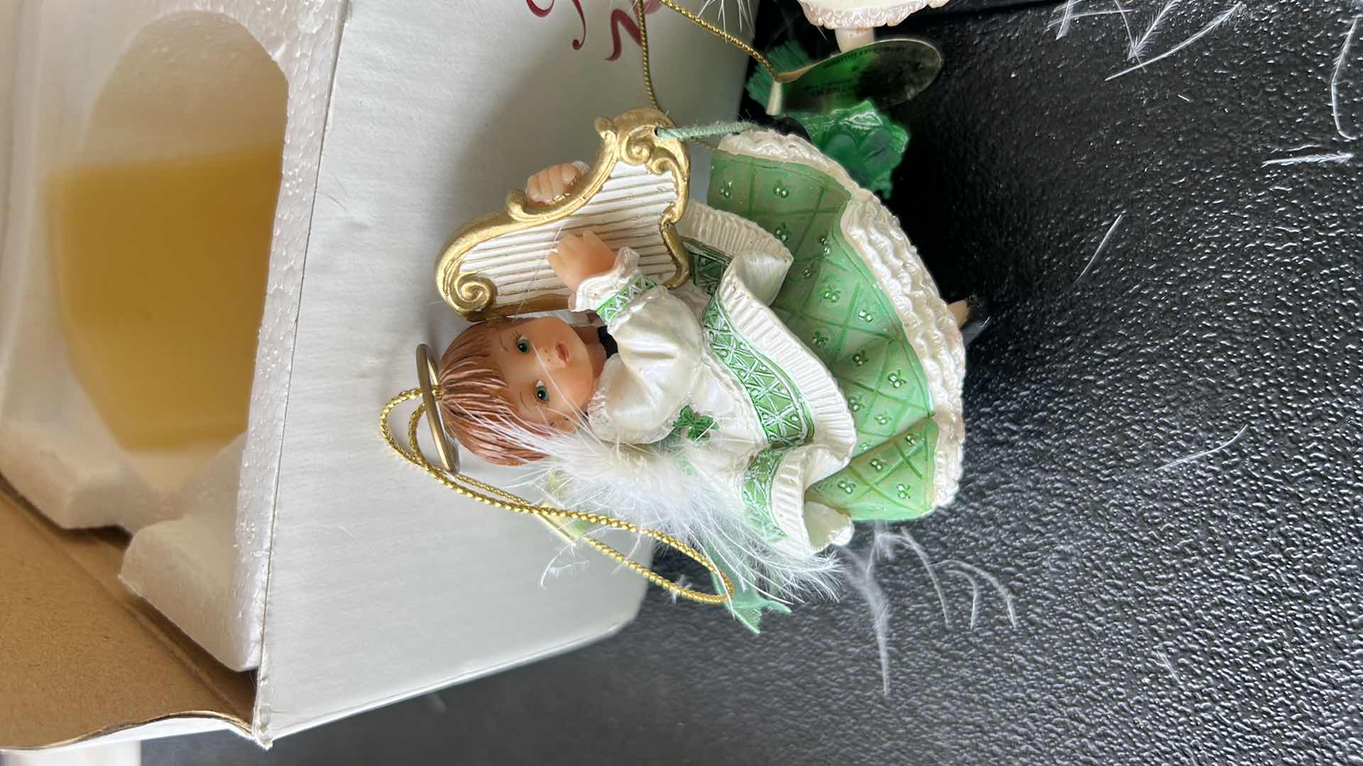 Photo 1 of 3 VINTAGE HEIRLOOM ORNAMENT IRISH BLESSING ANGELS WITH COA