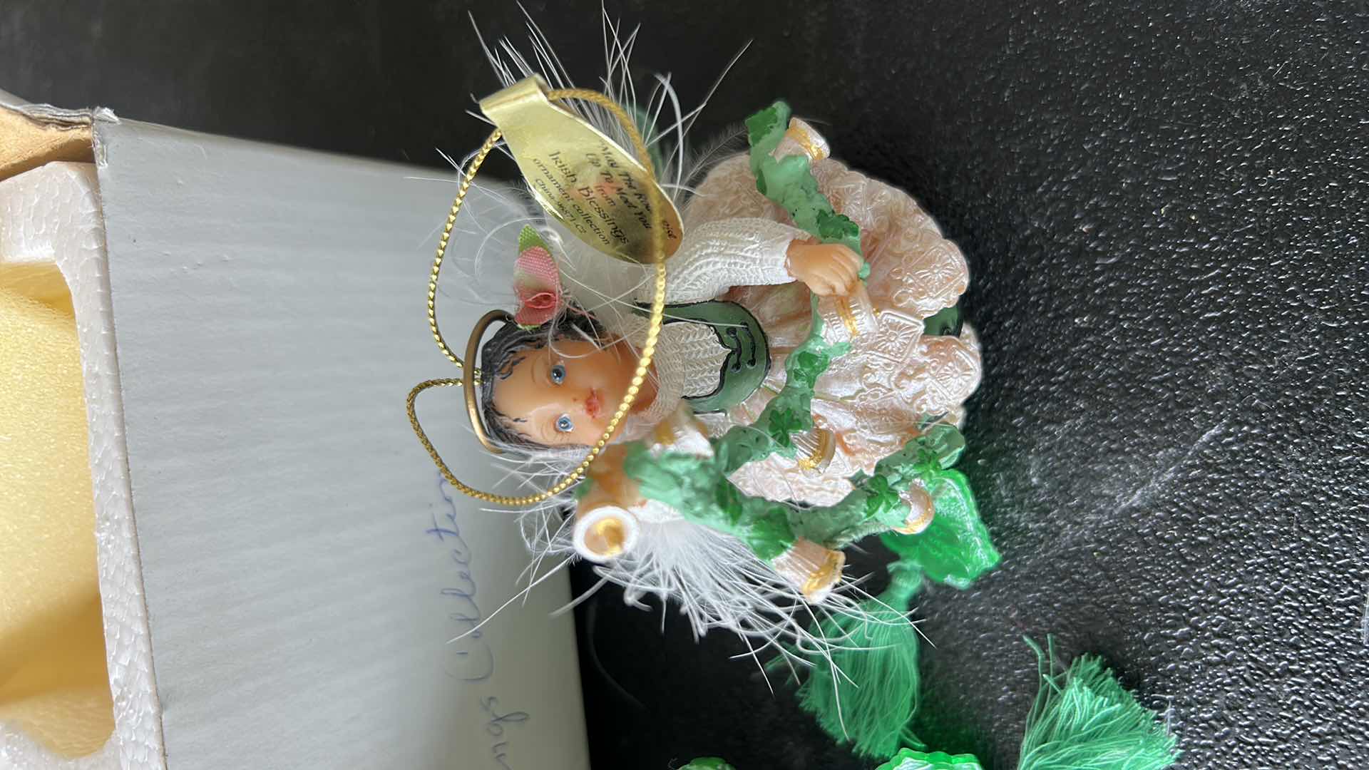 Photo 1 of 3 VINTAGE HEIRLOOM ORNAMENT IRISH BLESSING ANGELS WITH COA