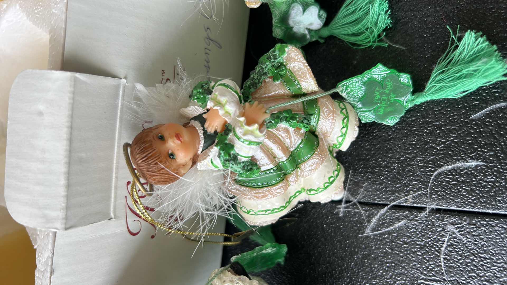 Photo 1 of 3 VINTAGE HEIRLOOM ORNAMENT IRISH BLESSING ANGELS WITH COA