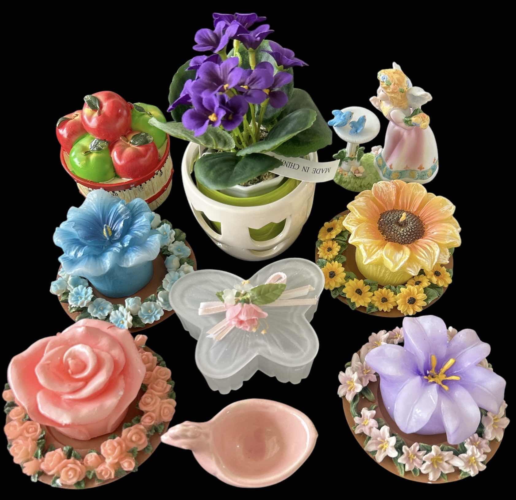 Photo 1 of 9 SMALL COLLECTIBLES, CANDLES, ANGEL, MUSIC BOX AND MORE