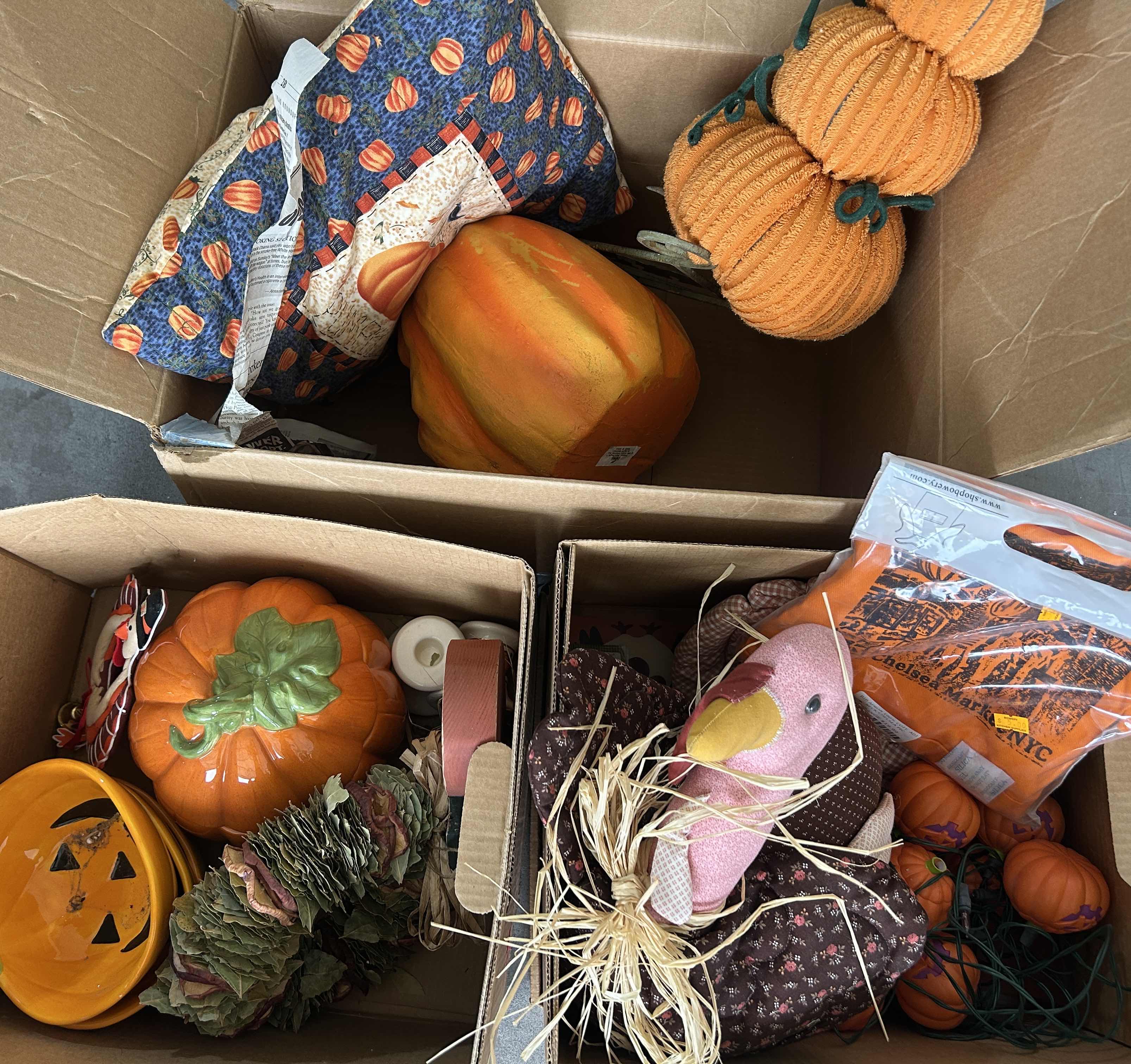 Photo 1 of 3 BOXES THANKSGIVING AND HALLOWEEN DECOR