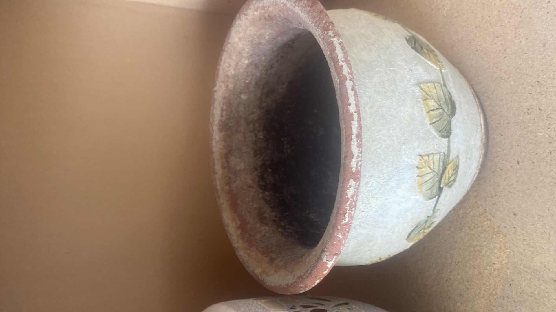 Photo 3 of 2 - POTTERY LARGEST 9 1/2” x 8”