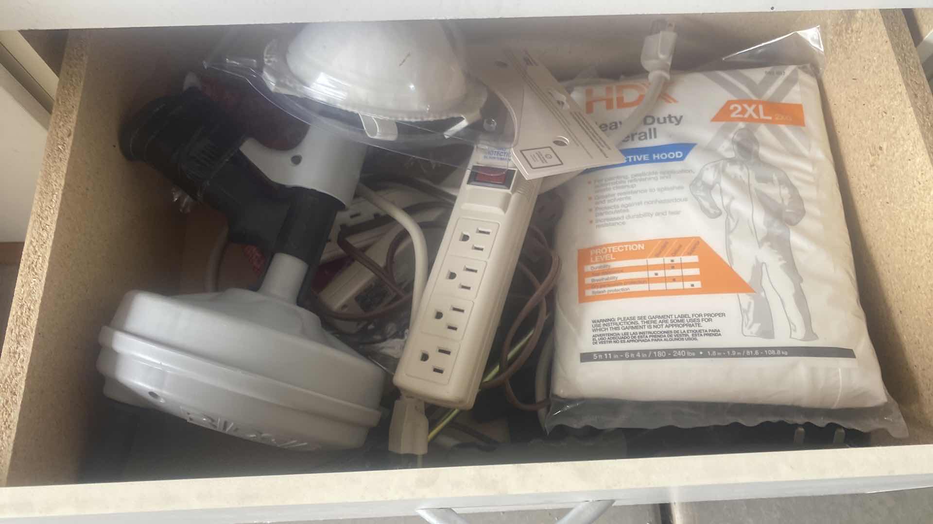 Photo 1 of CONTENTS OF 3 DRAWERS - BULBS & HOME REPAIR