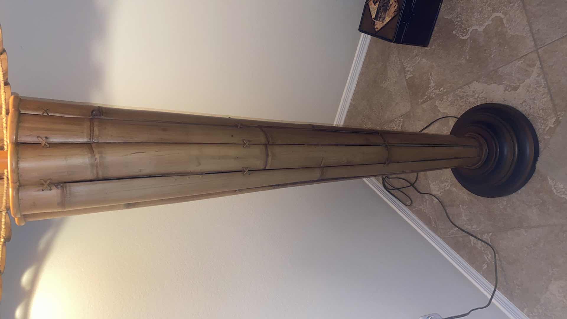 Photo 1 of BAMBOO FLOOR LAMP H65”