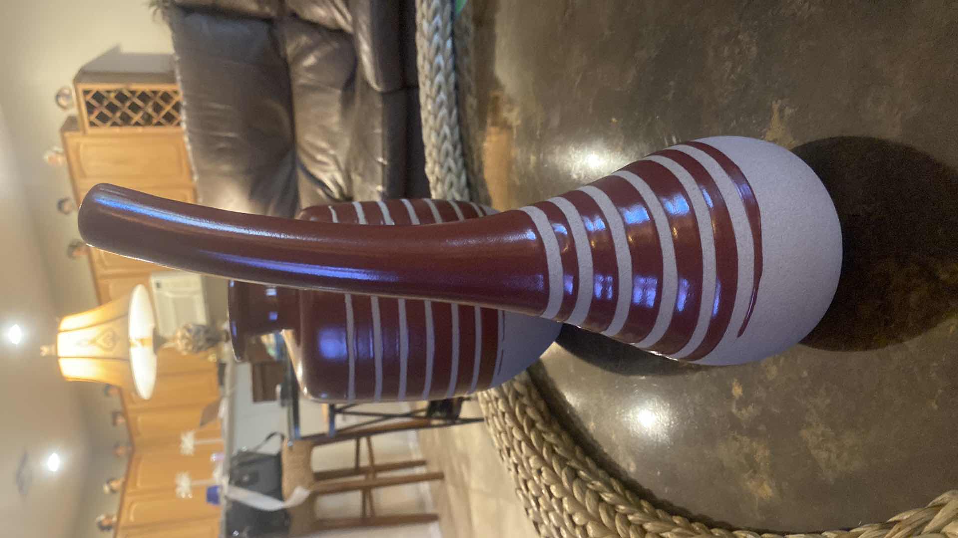 Photo 1 of PAIR OF FRENCH BOTTLE VASES LARGEST 6” X 10”