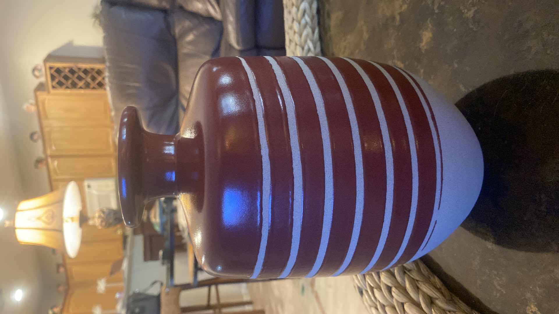 Photo 1 of PAIR OF FRENCH BOTTLE VASES LARGEST 6” X 10”