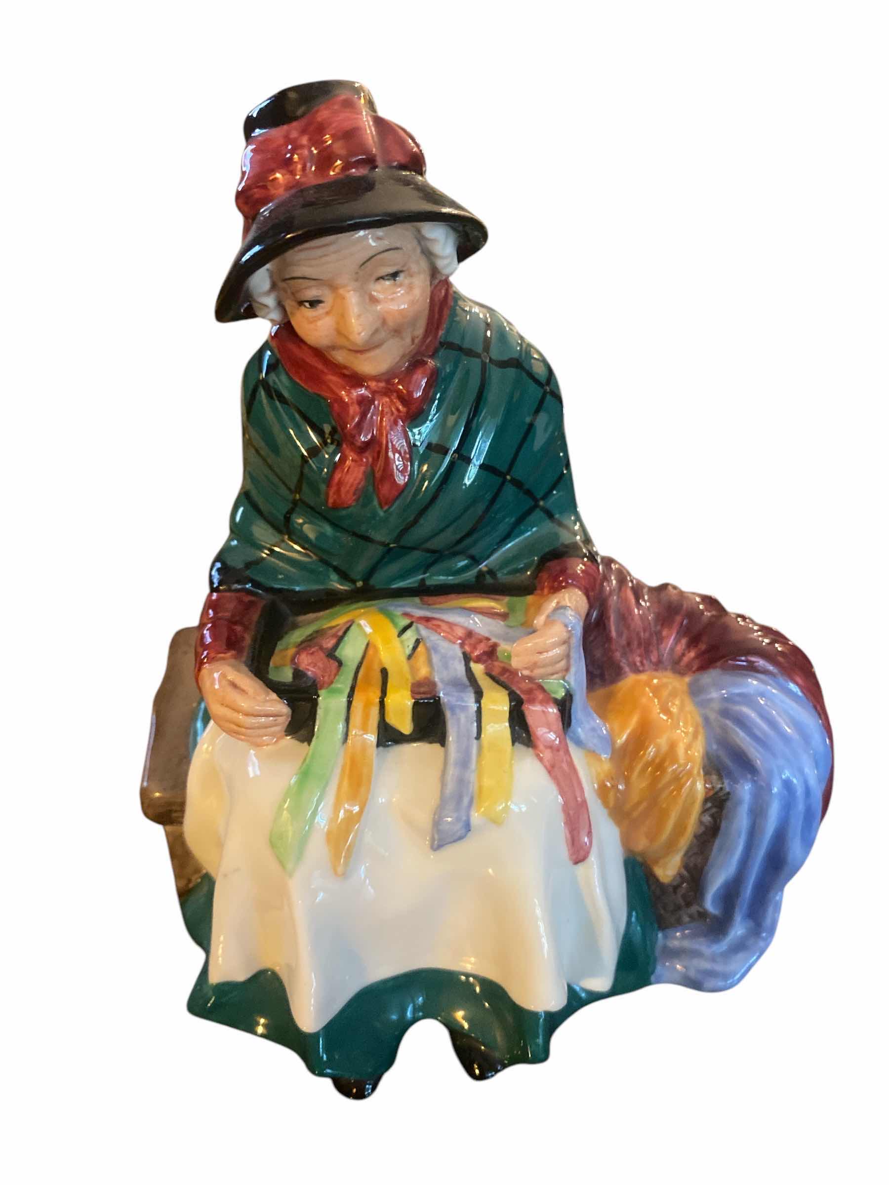 Photo 1 of ROYAL DOULTON SILKS AND RIBBONS FIGURINE H5 3/4”