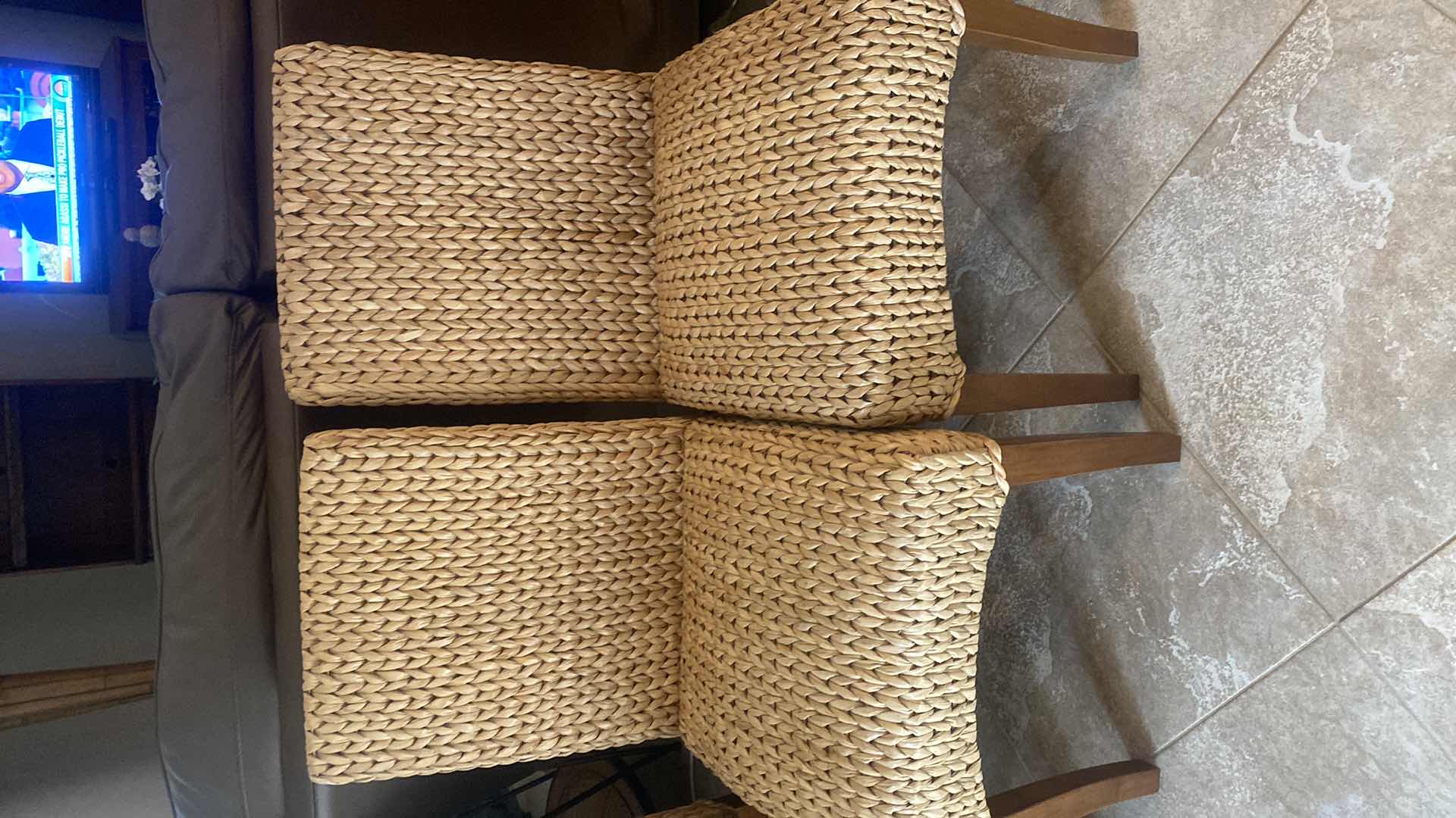 Photo 5 of 2 - SEAGRASS DINING CHAIRS  (TOTAL OF 4 CHAIRS AVAILABLE)