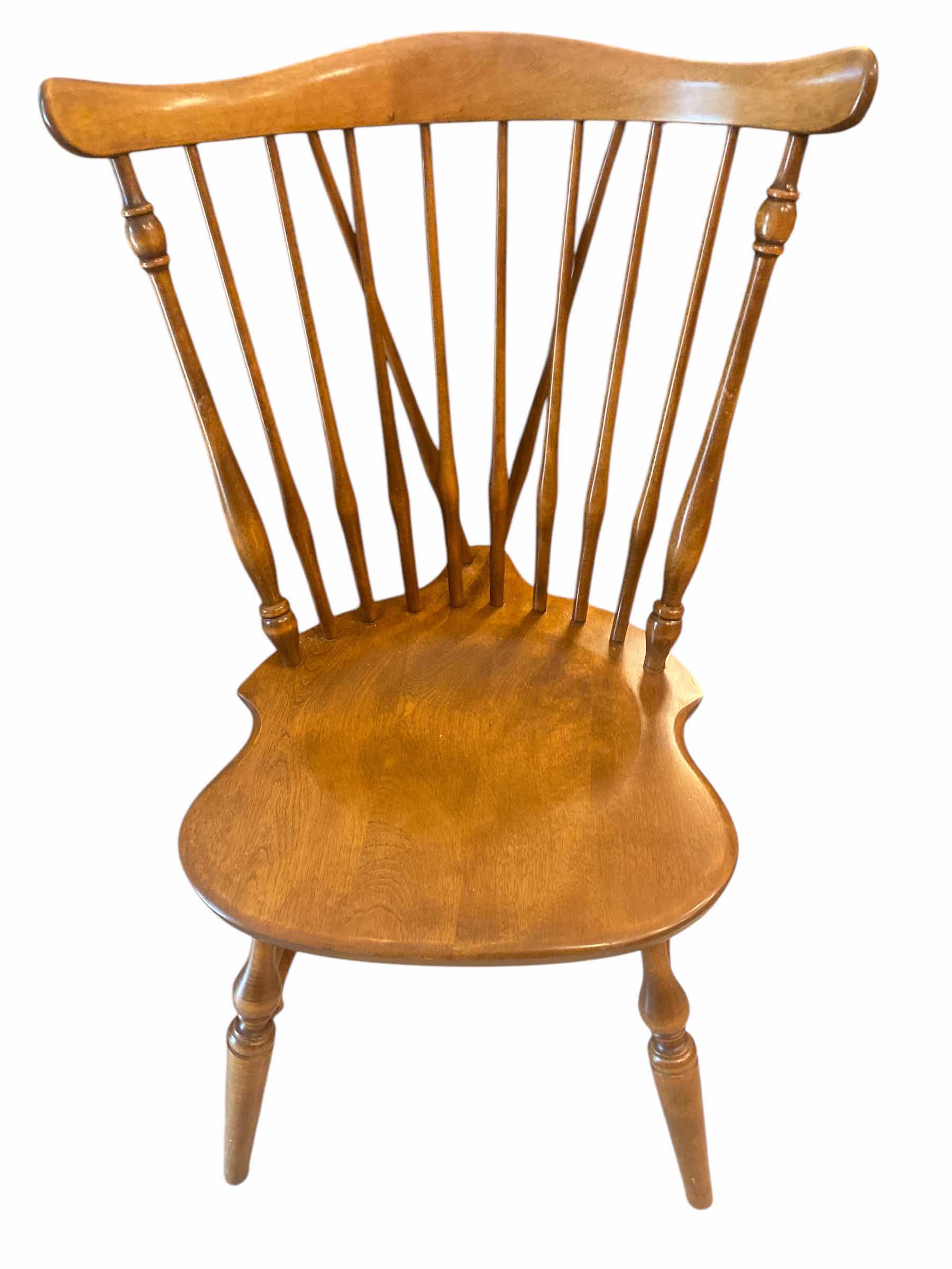 Photo 1 of ETHAN ALLEN BOWBACK WOOD CHAIR
