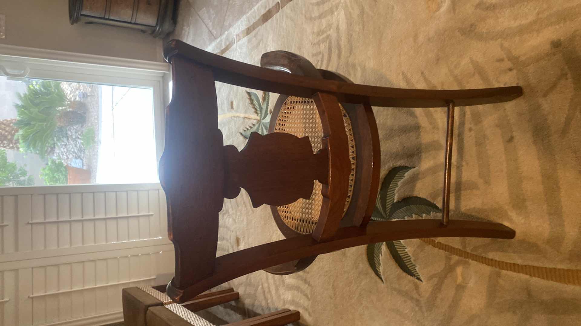 Photo 1 of $250 20th CENTURY VICTORIAN WOOD & CANE CHAIR