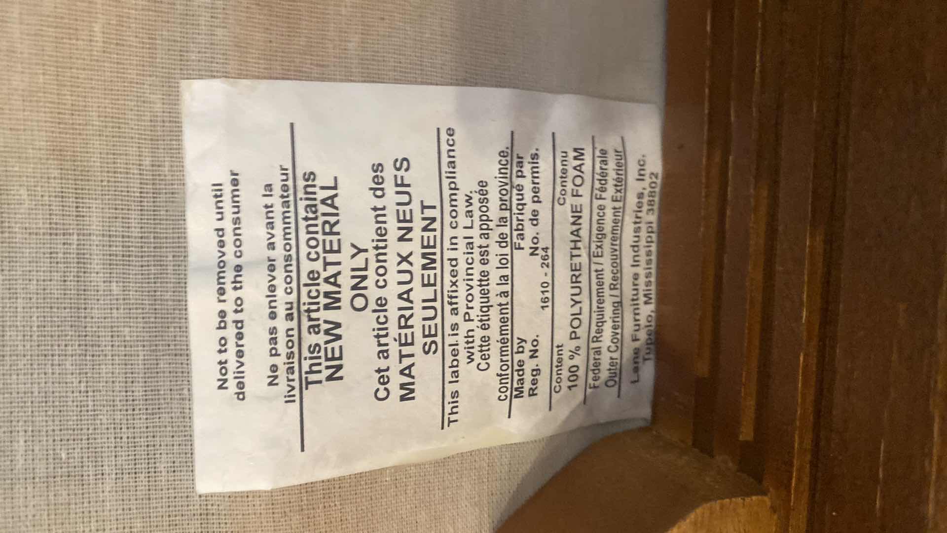 Photo 1 of 2 - LANE  MID CENTURY MODERN WOOD AND WICKER DINING CHAIRS WITH ATTACHED CUSHION (TOTAL IF 4 CHAIRS AVAILABLE)