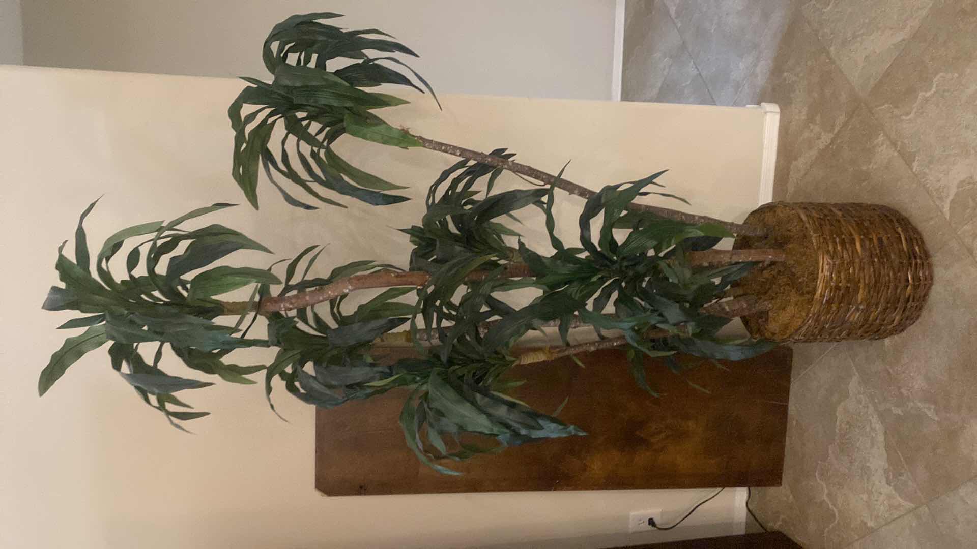 Photo 1 of FAUX TREE IN BASKET H82”