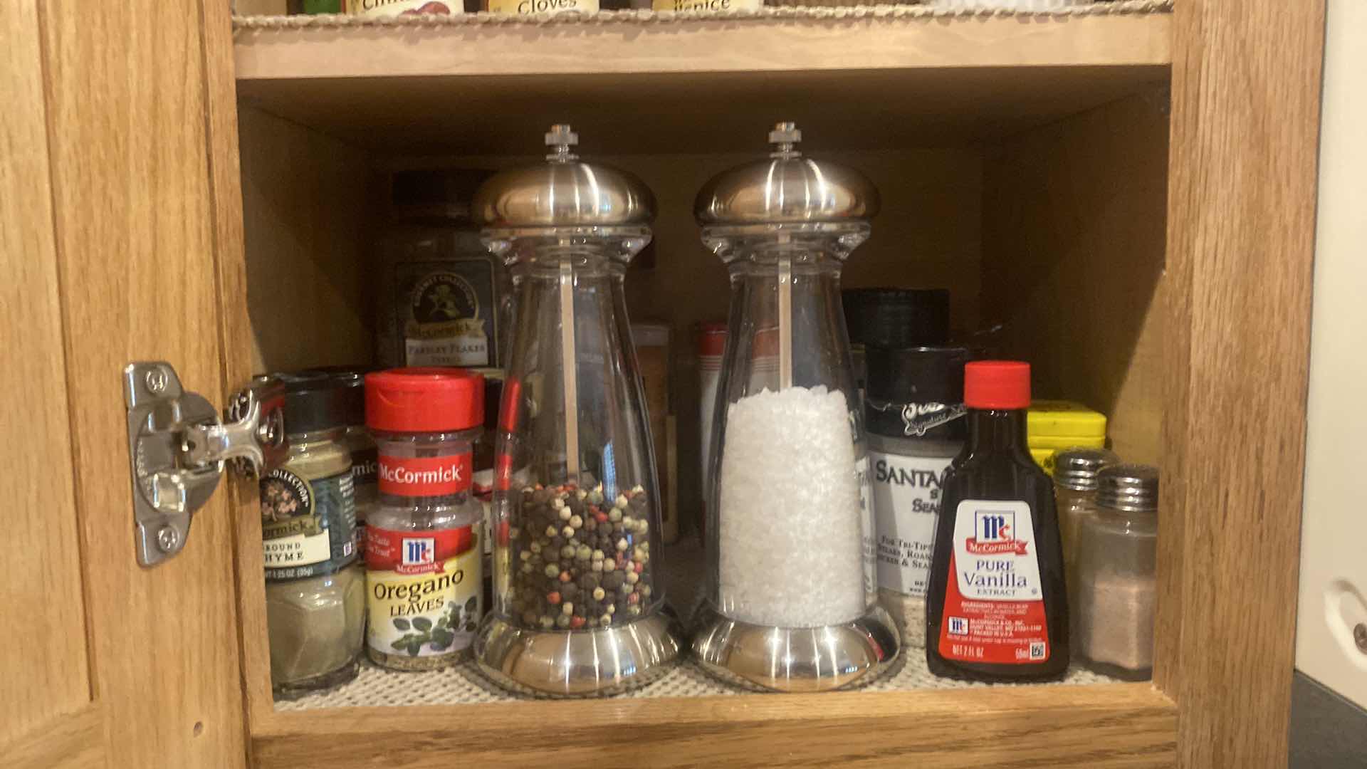 Photo 2 of CONTENTS OF KITCHEN CABINET- SPICES & SOUP & SANDWICH PLATES