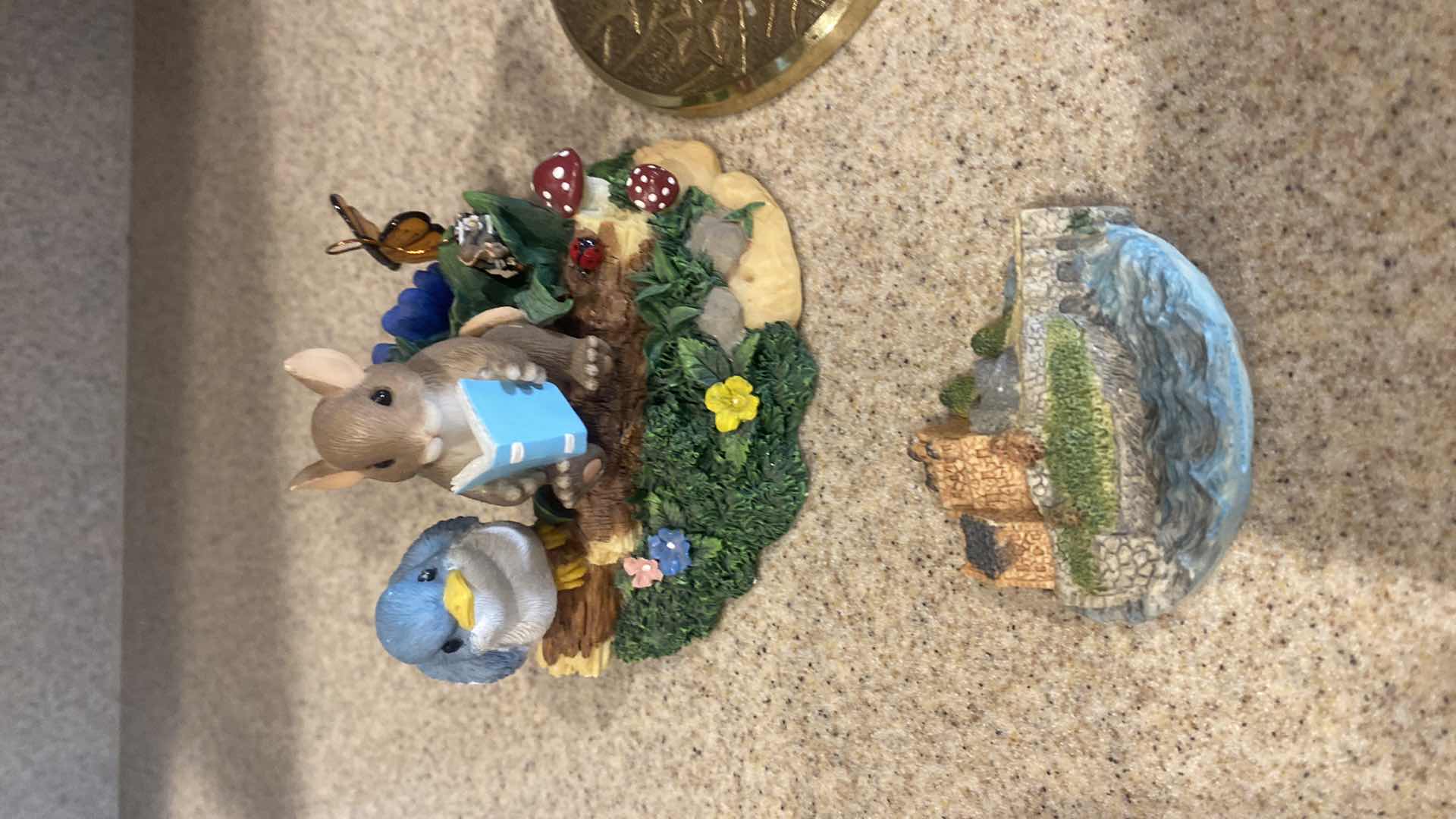 Photo 1 of BRASS CANDLE HOLDER H10” & HIGH VOLTAGE POWER INSULATOR & COLLECTIBLE