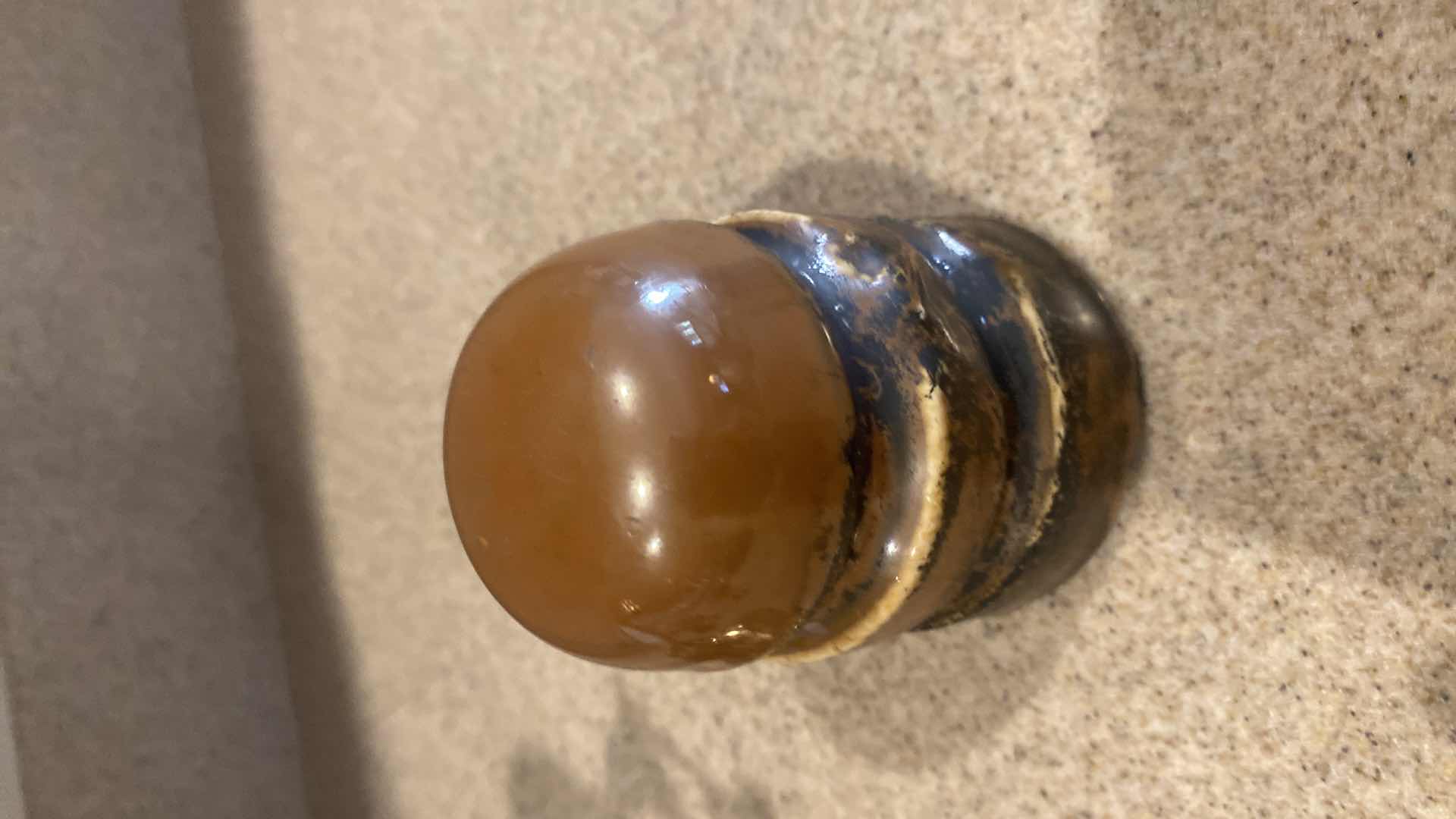 Photo 1 of BRASS CANDLE HOLDER H10” & HIGH VOLTAGE POWER INSULATOR & COLLECTIBLE