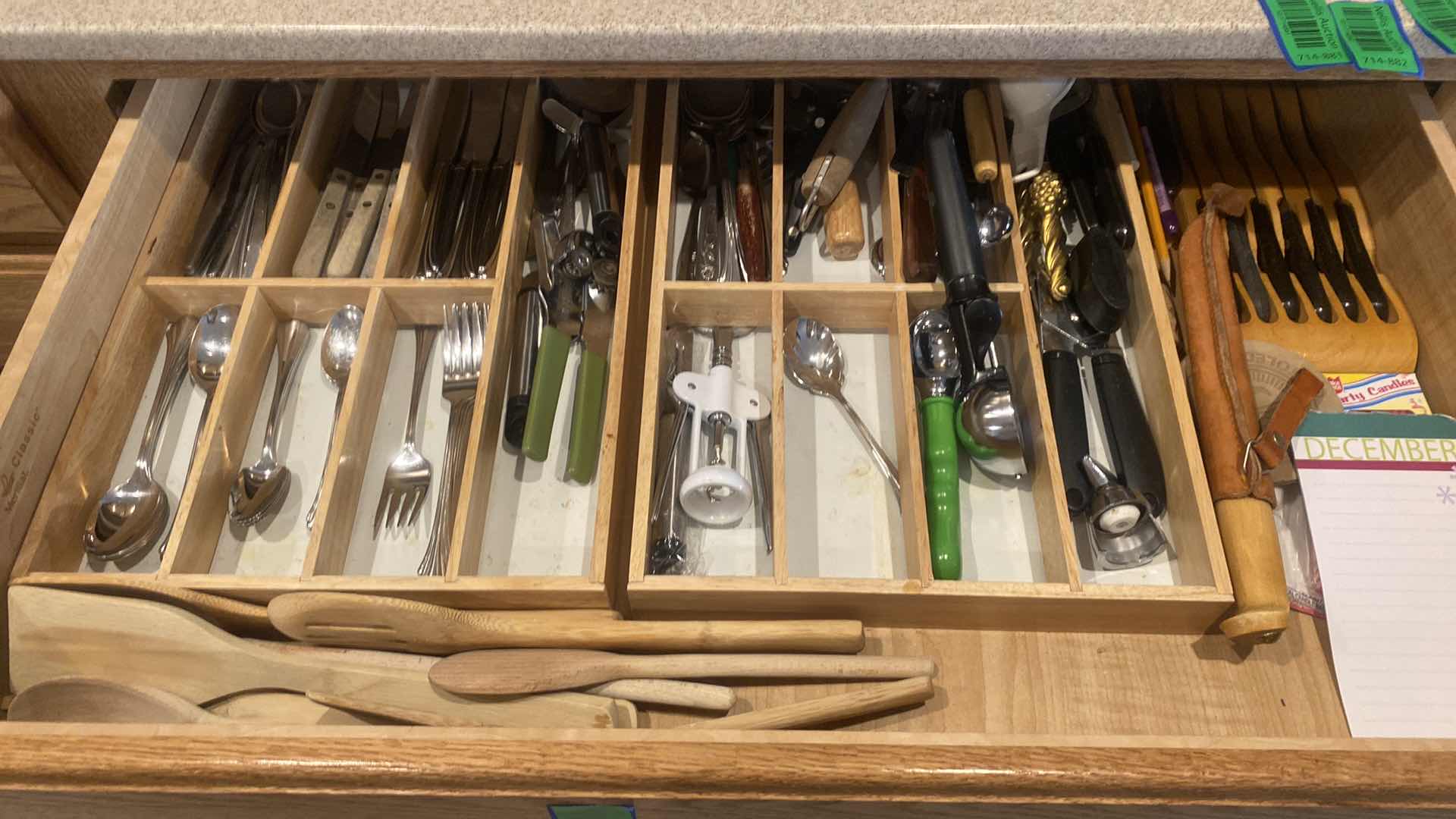 Photo 1 of KITCHEN DRAWER WITH SILVERWARE & TOOLS & MORE