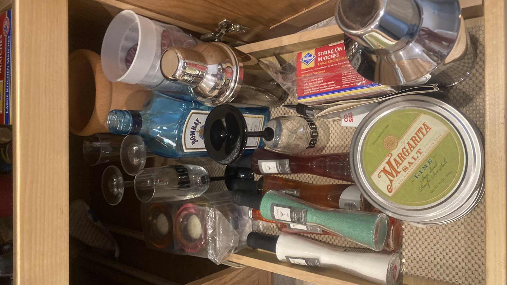 Photo 1 of 1 SHELF KITCHEN CABINET- BAR ACCESSORIES RIMMERS MUXERS SHAKERS & MORE