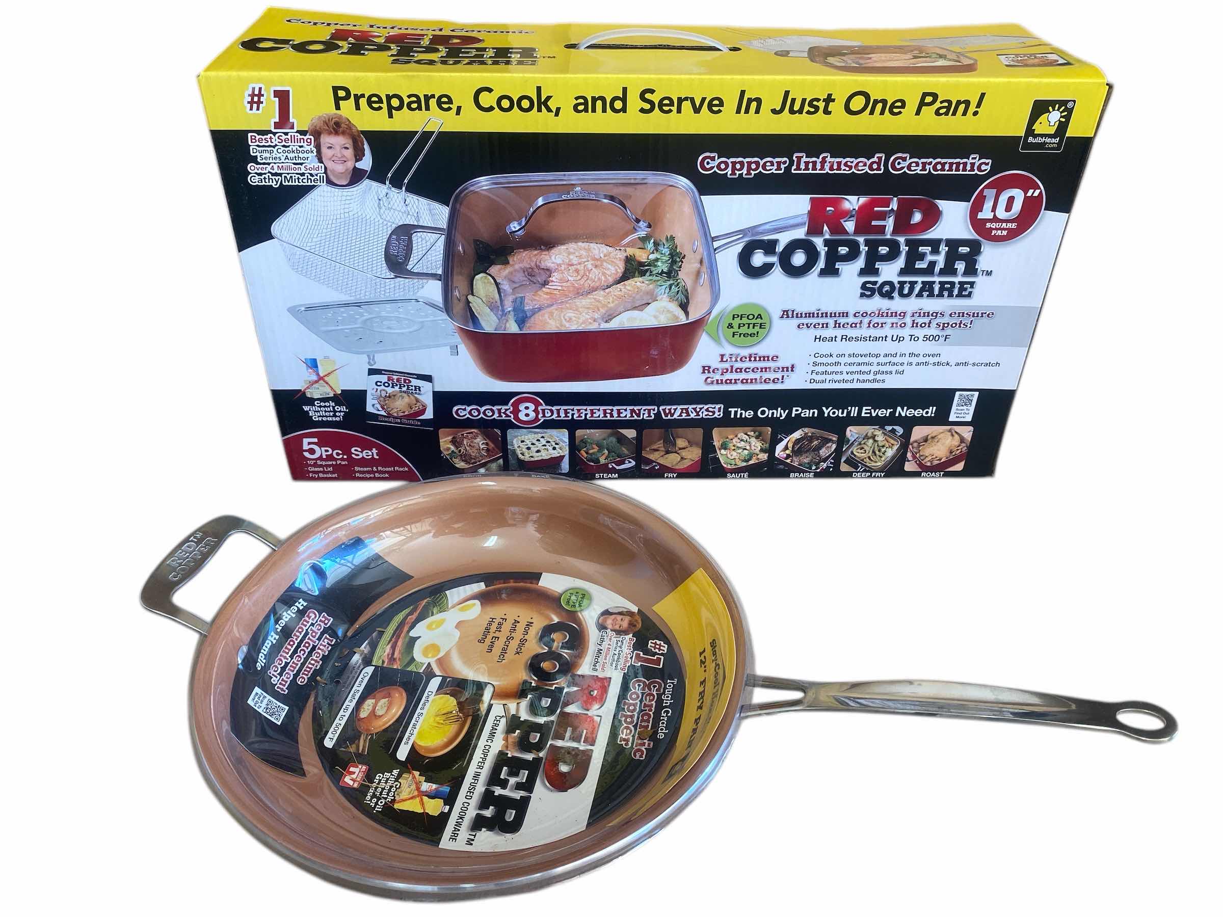 Photo 1 of NEW - 2 COPPER PANS