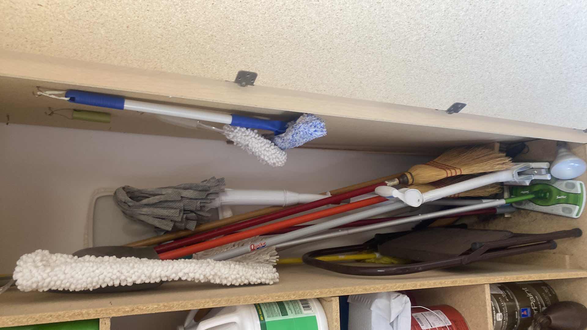 Photo 1 of MOPS & BROOMS STEP STOOL