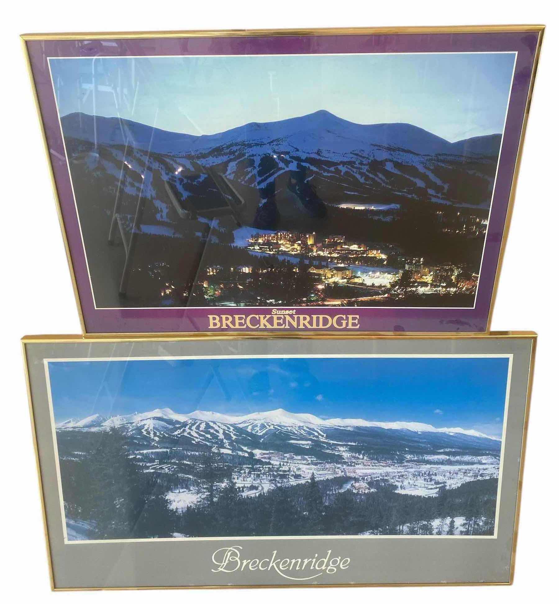 Photo 1 of 2 - FRAMED BRECKINRIDGE POSTERS LARGEST 34” x 20”