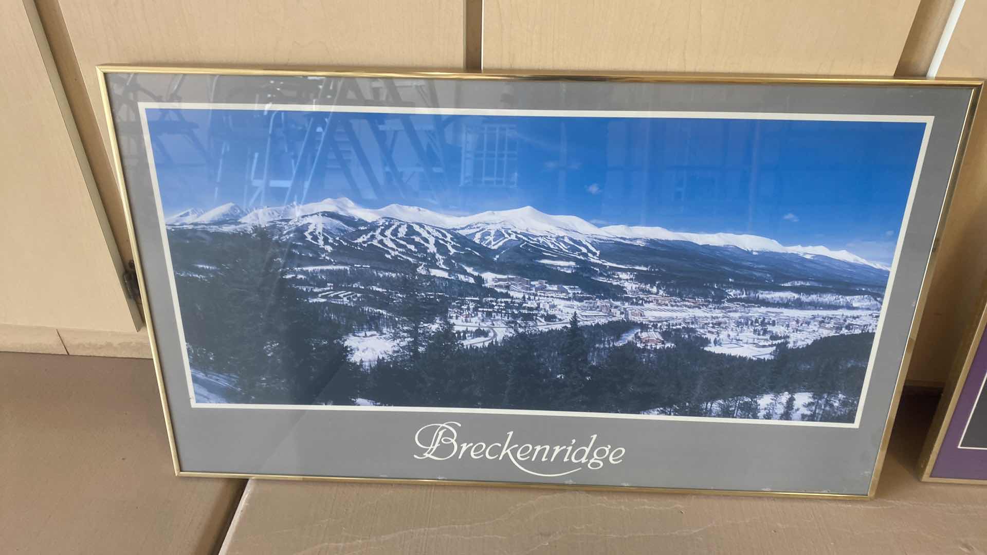 Photo 1 of 2 - FRAMED BRECKINRIDGE POSTERS LARGEST 34” x 20”
