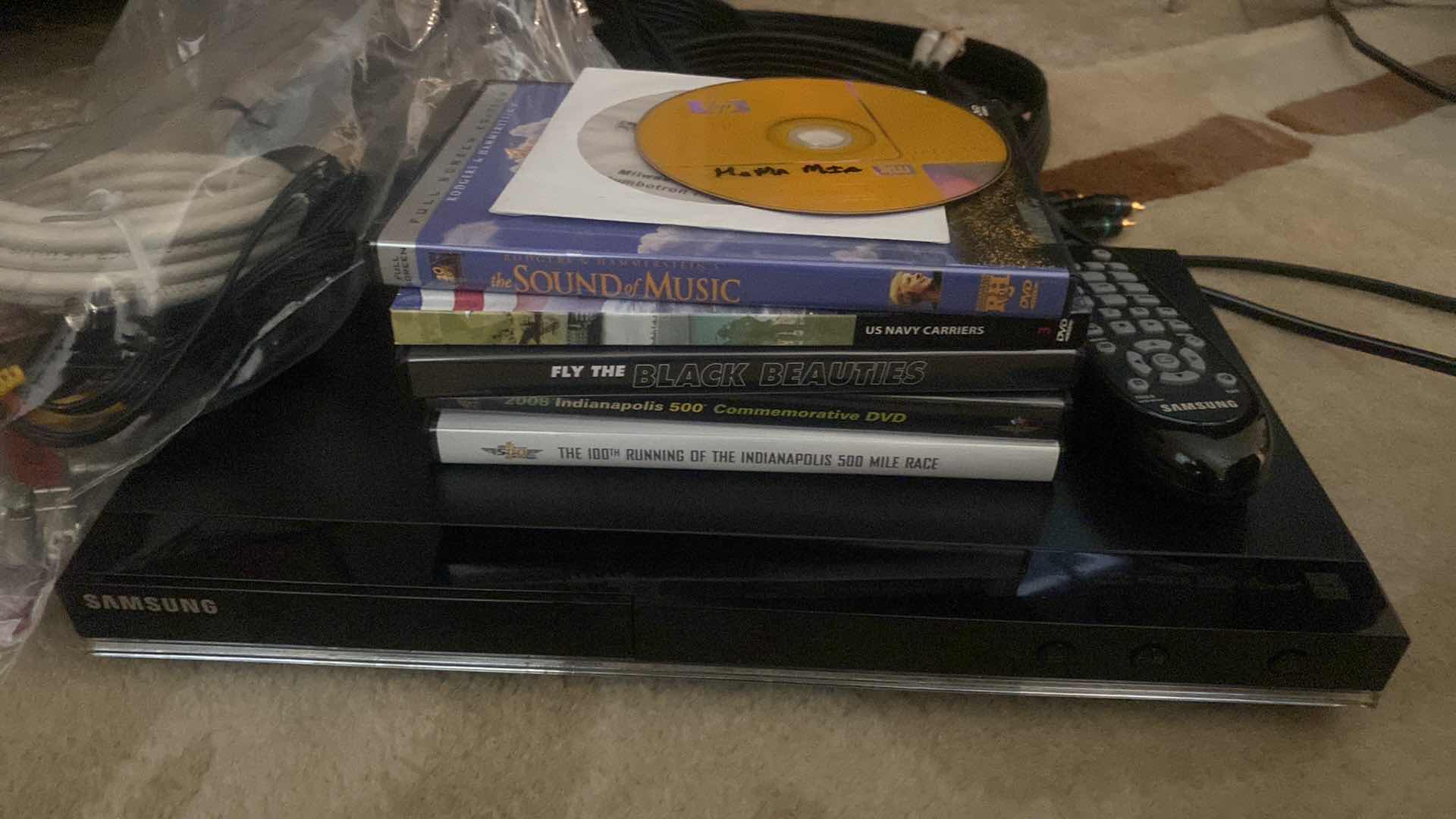 Photo 1 of SAMSUNG DVD PLAYER & DVD’s & CORDS